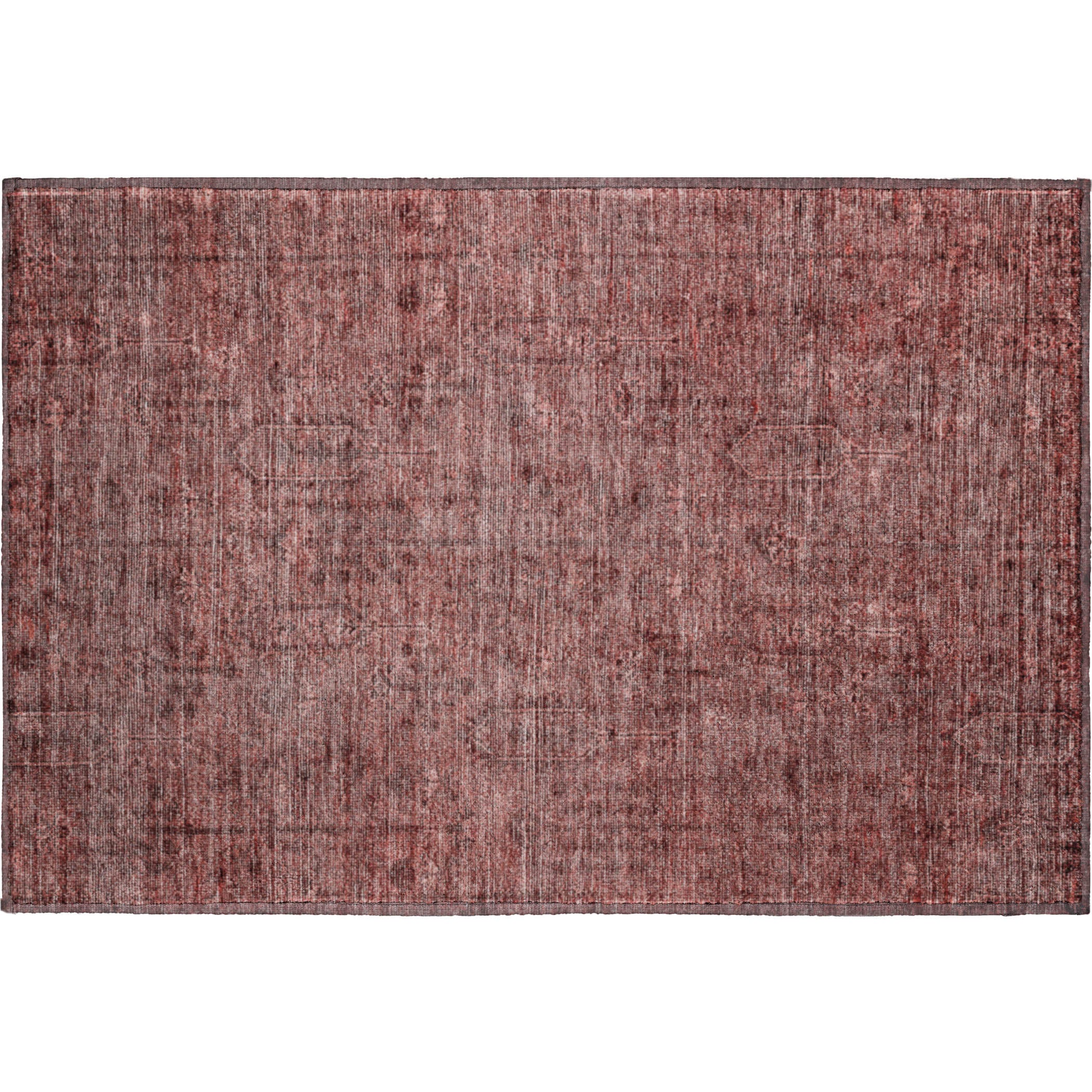 Lima Machine Washable Transitional Paprika Orange Rug 1'8" x 2'6" #shape_Rectangle