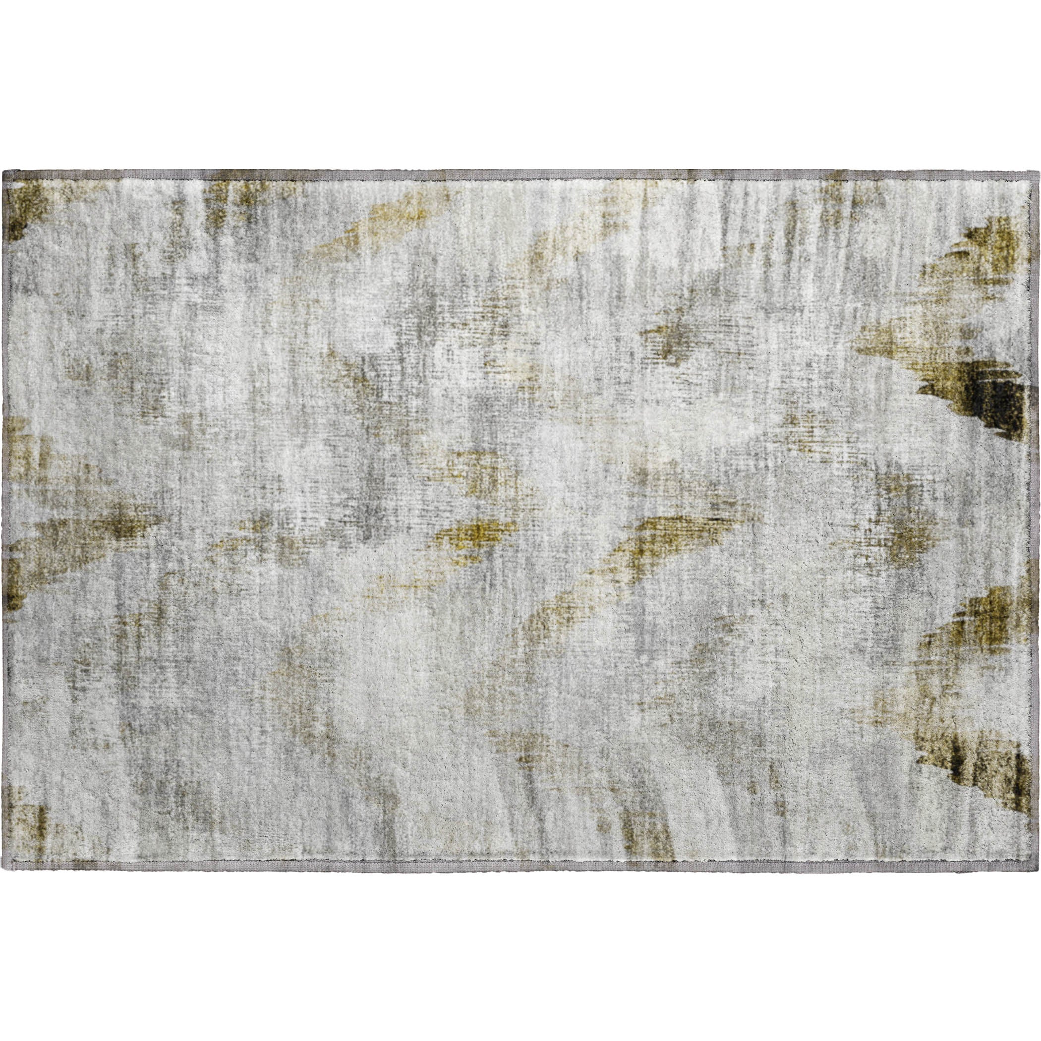 Tbilisi Machine Washable Transitional Taupe Brown Rug 1'8" x 2'6" #shape_Rectangle