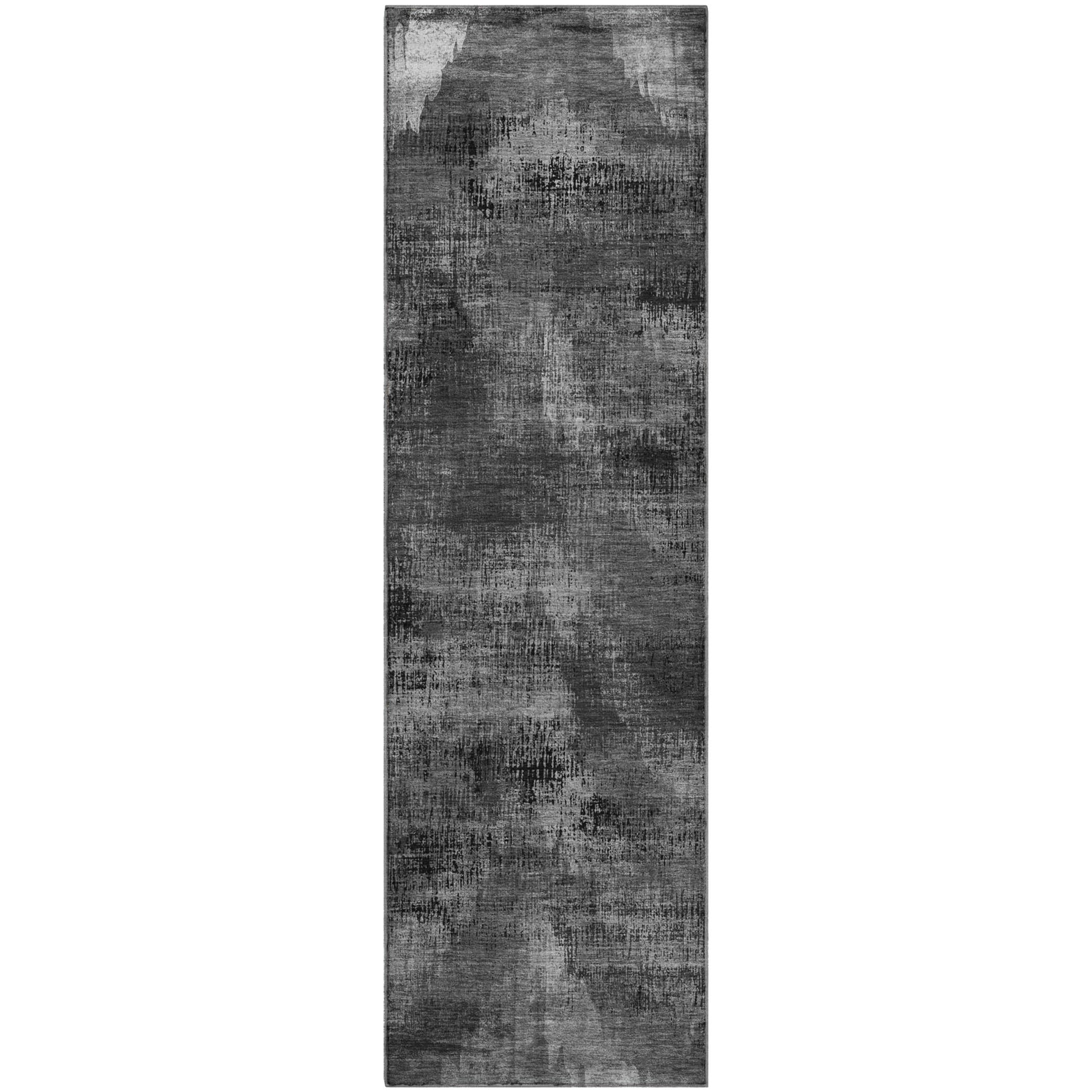 Istanbul Machine Washable Transitional Gray Rug 2'3" x 7'6" #shape_Runner