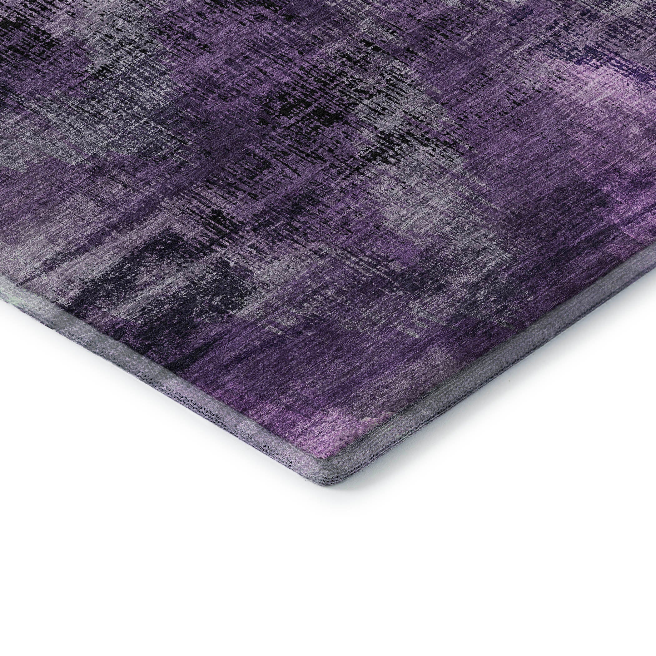 Istanbul Machine Washable Transitional Purple Rug 1'8" x 2'6" #shape_Rectangle
