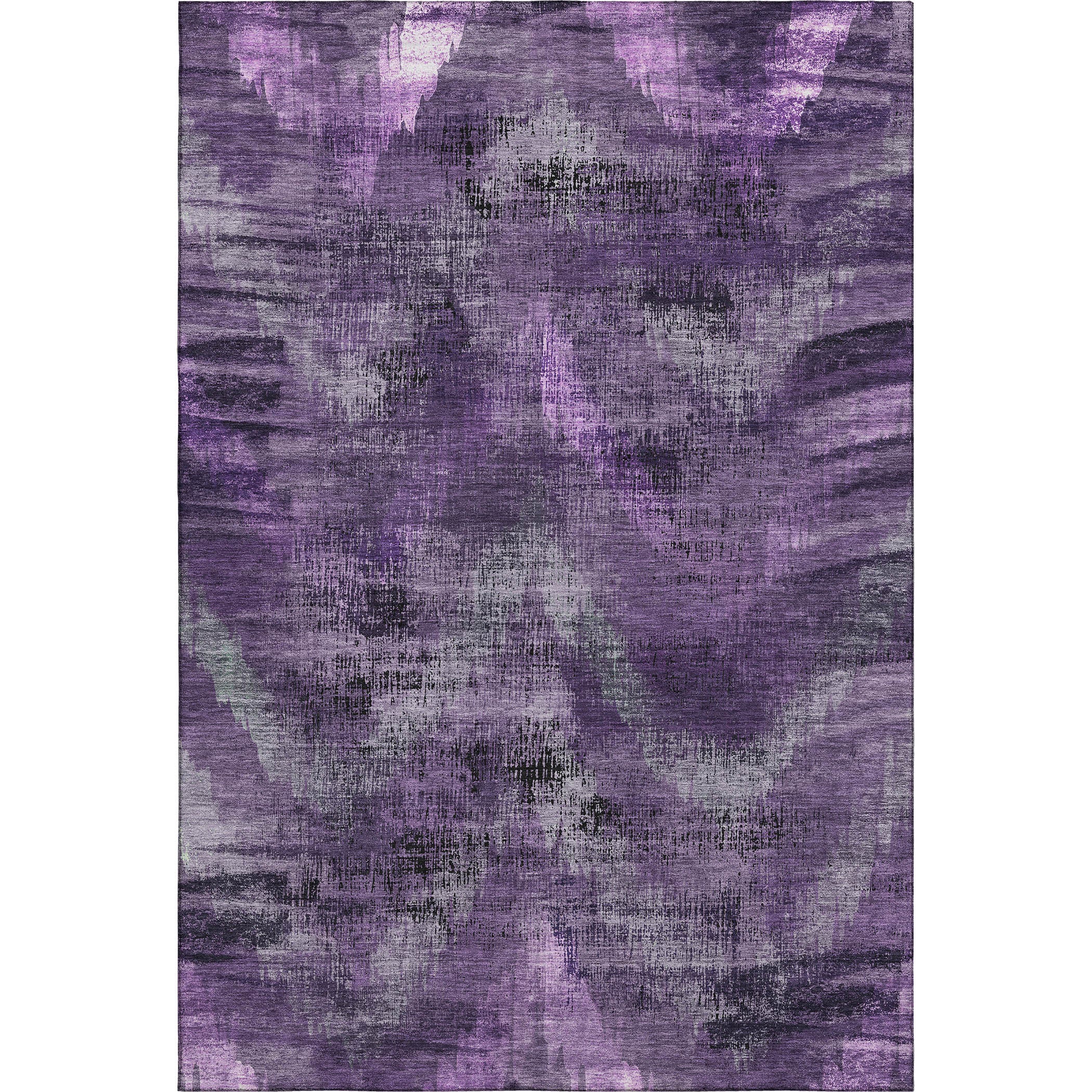 Istanbul Machine Washable Transitional Purple Rug 2'6" x 3'10" #shape_Rectangle