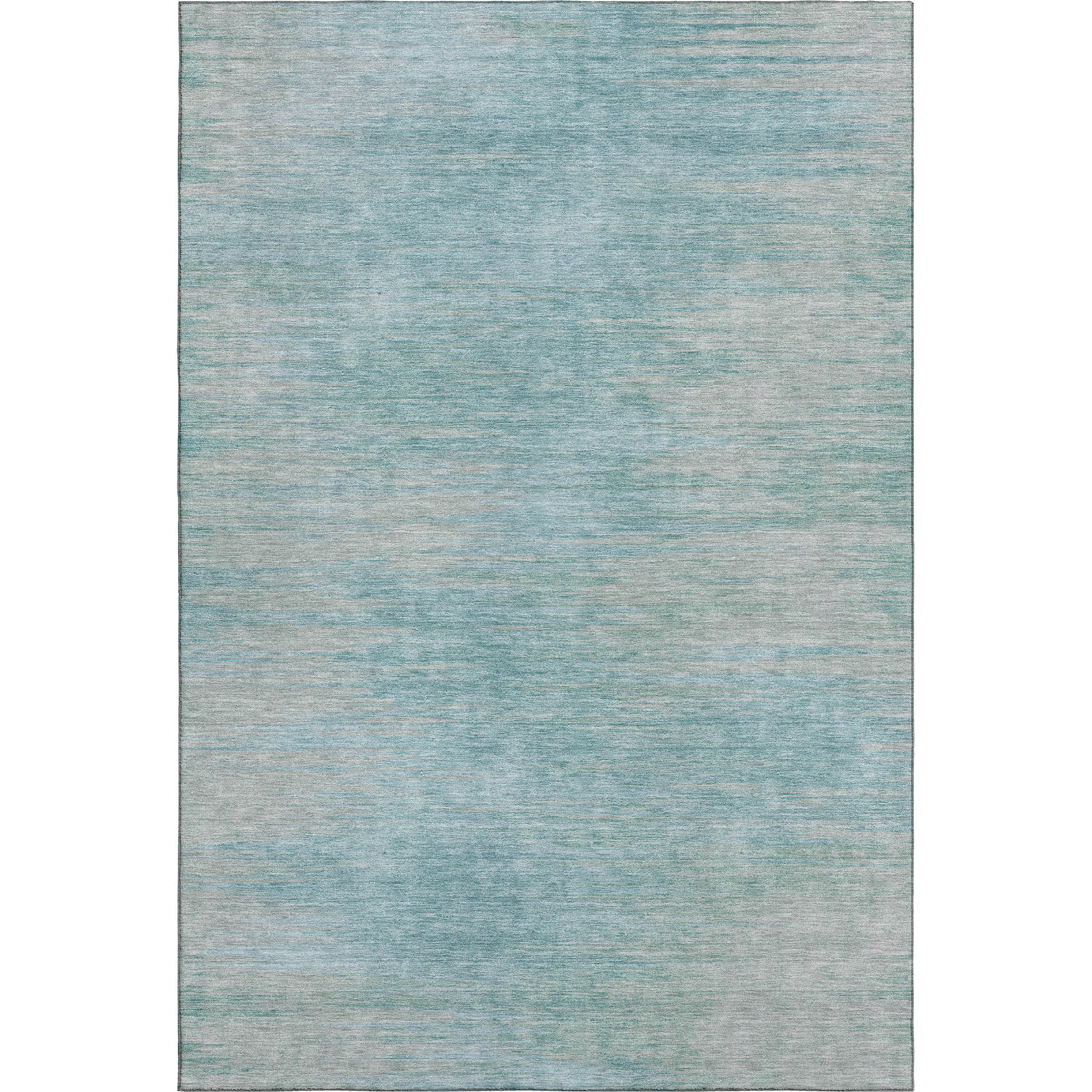 Tallinn Machine Washable Transitional Aqua Teal Rug 2'6" x 3'10" #shape_Rectangle