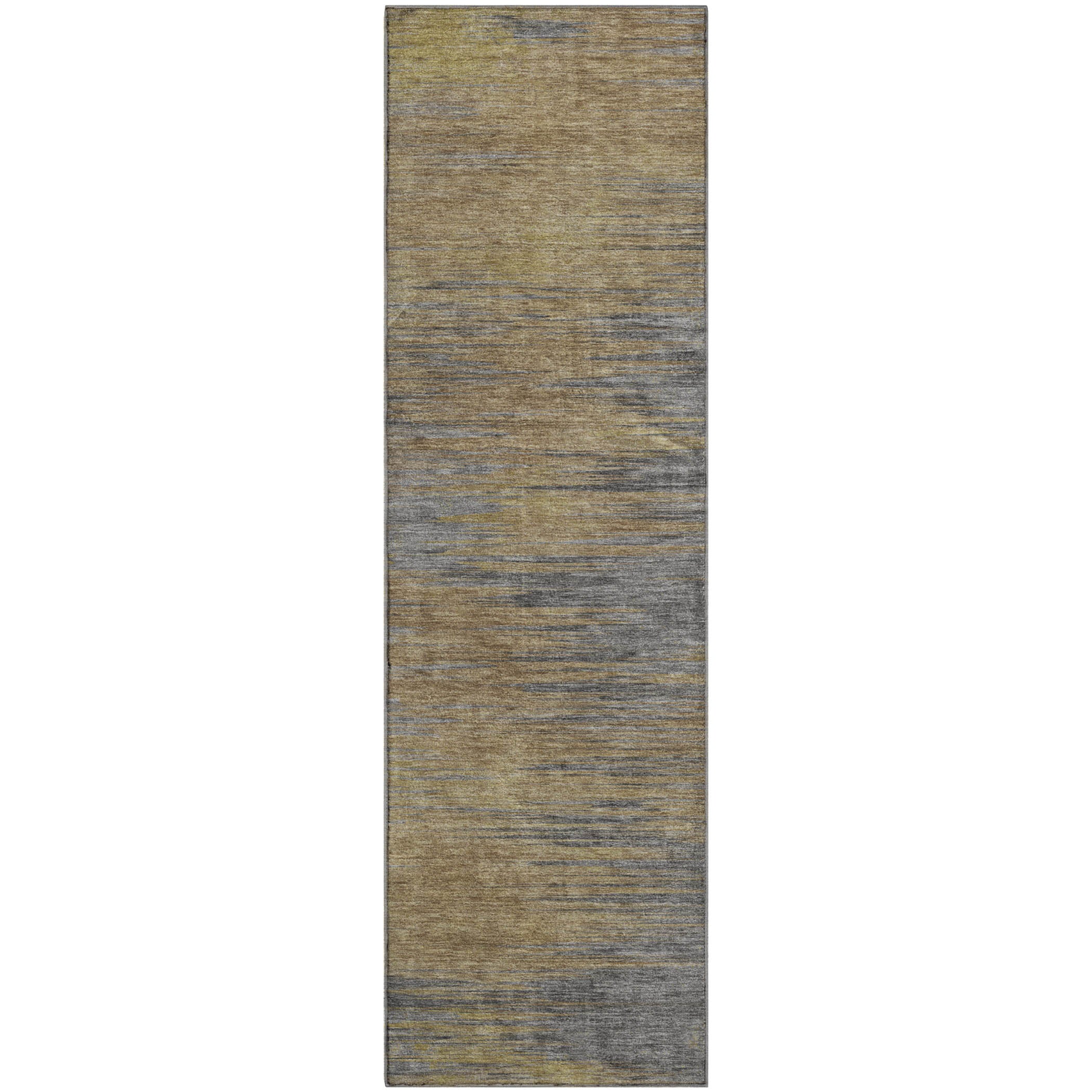 Tallinn Machine Washable Transitional Brown Rug 2'3" x 7'6" #shape_Runner
