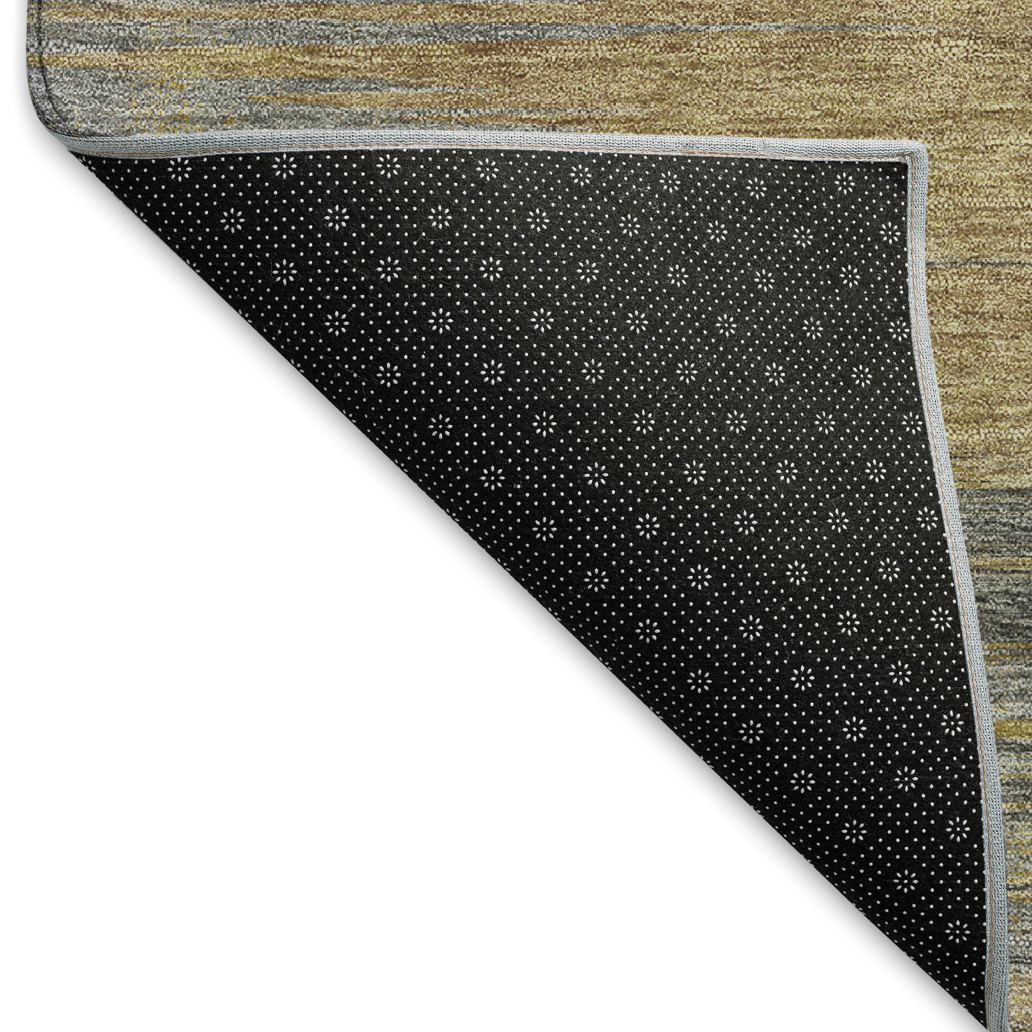 Tallinn Machine Washable Transitional Brown Rug 1'8" x 2'6" #shape_Rectangle