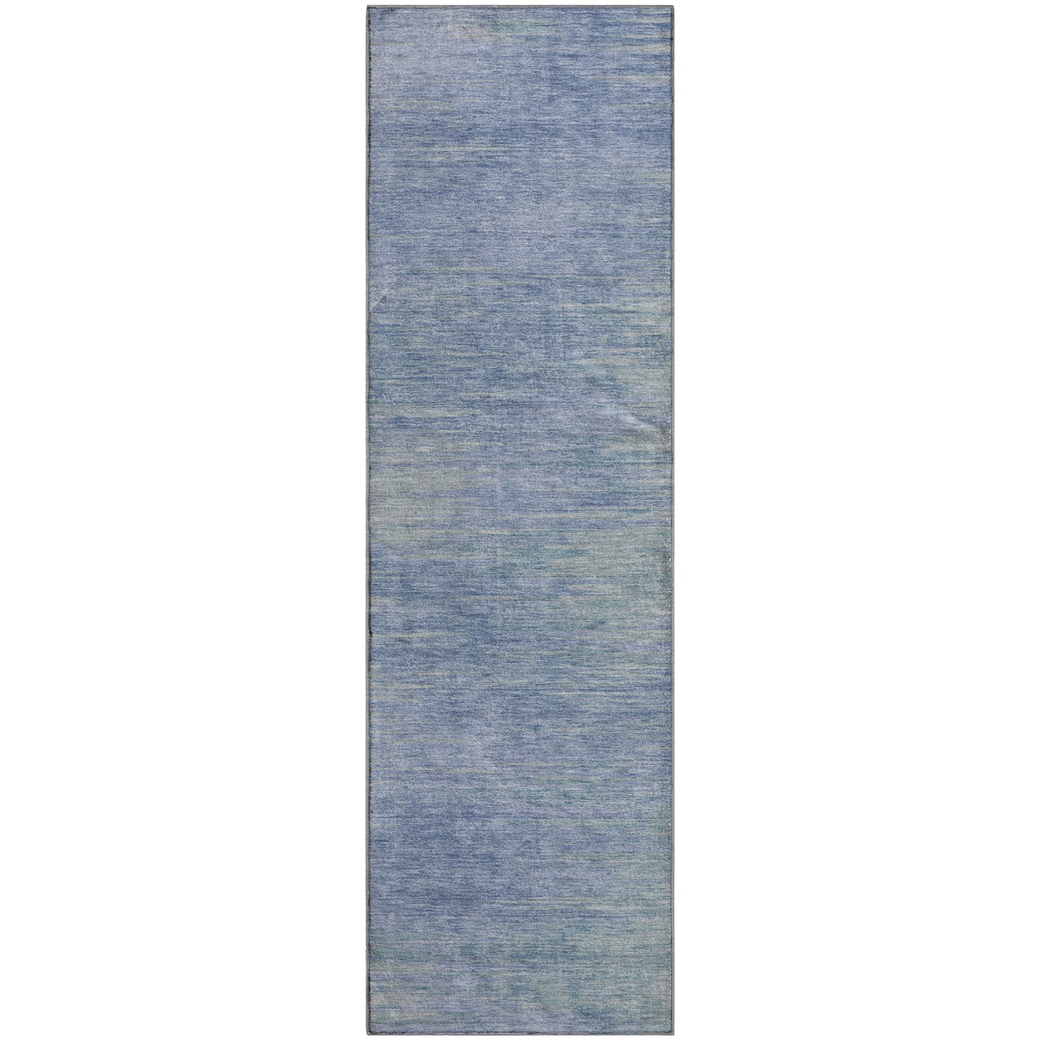 Tallinn Machine Washable Transitional Denim Blue Rug 2'3" x 7'6" #shape_Runner