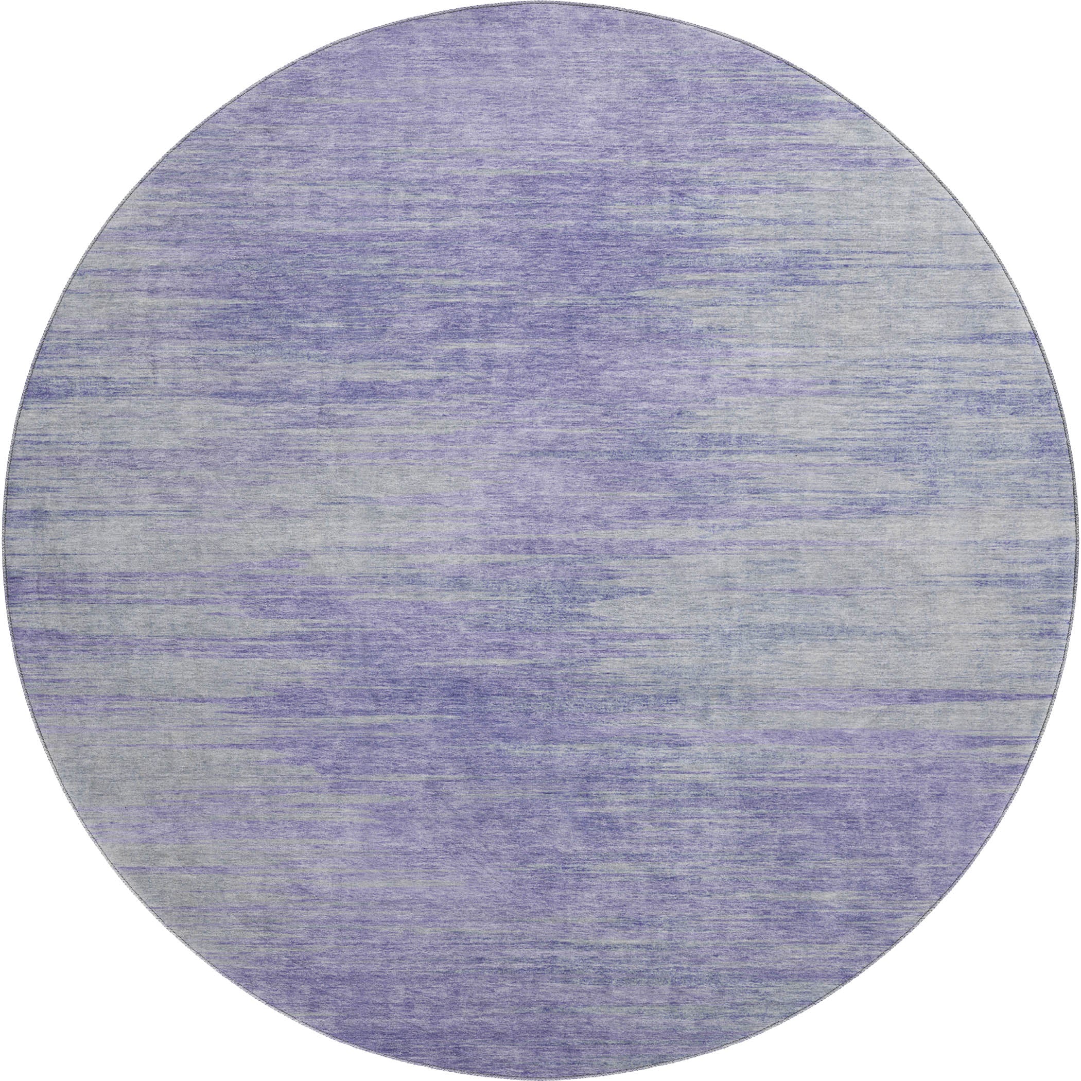 Tallinn Machine Washable Transitional Plum Purple Rug 8' x 8' #shape_Round