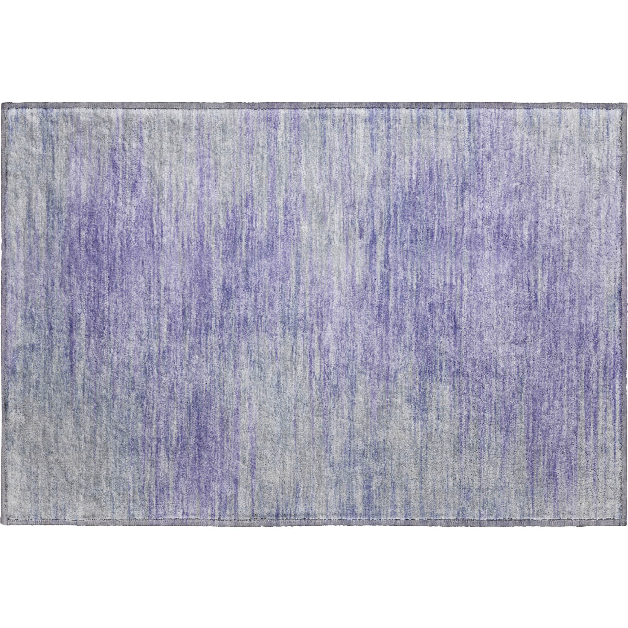 Tallinn Machine Washable Transitional Plum Purple Rug 1'8" x 2'6" #shape_Rectangle