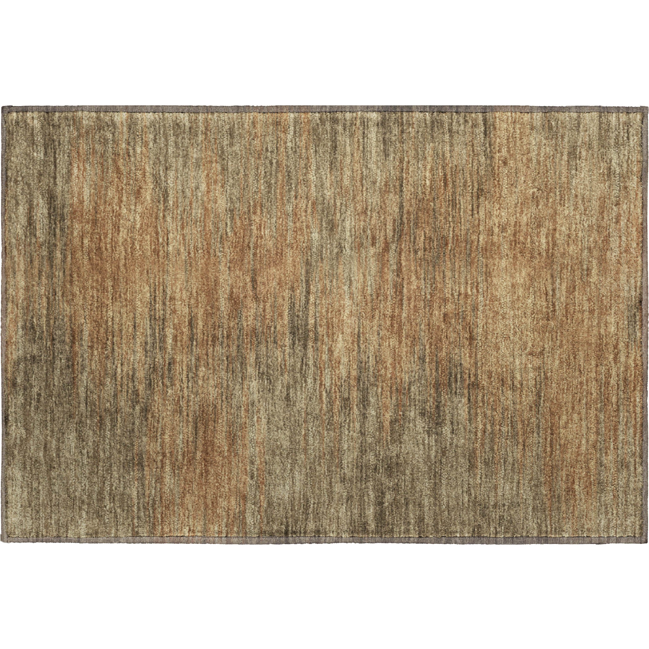 Tallinn Machine Washable Transitional Terracotta Orange Rug 1'8" x 2'6" #shape_Rectangle