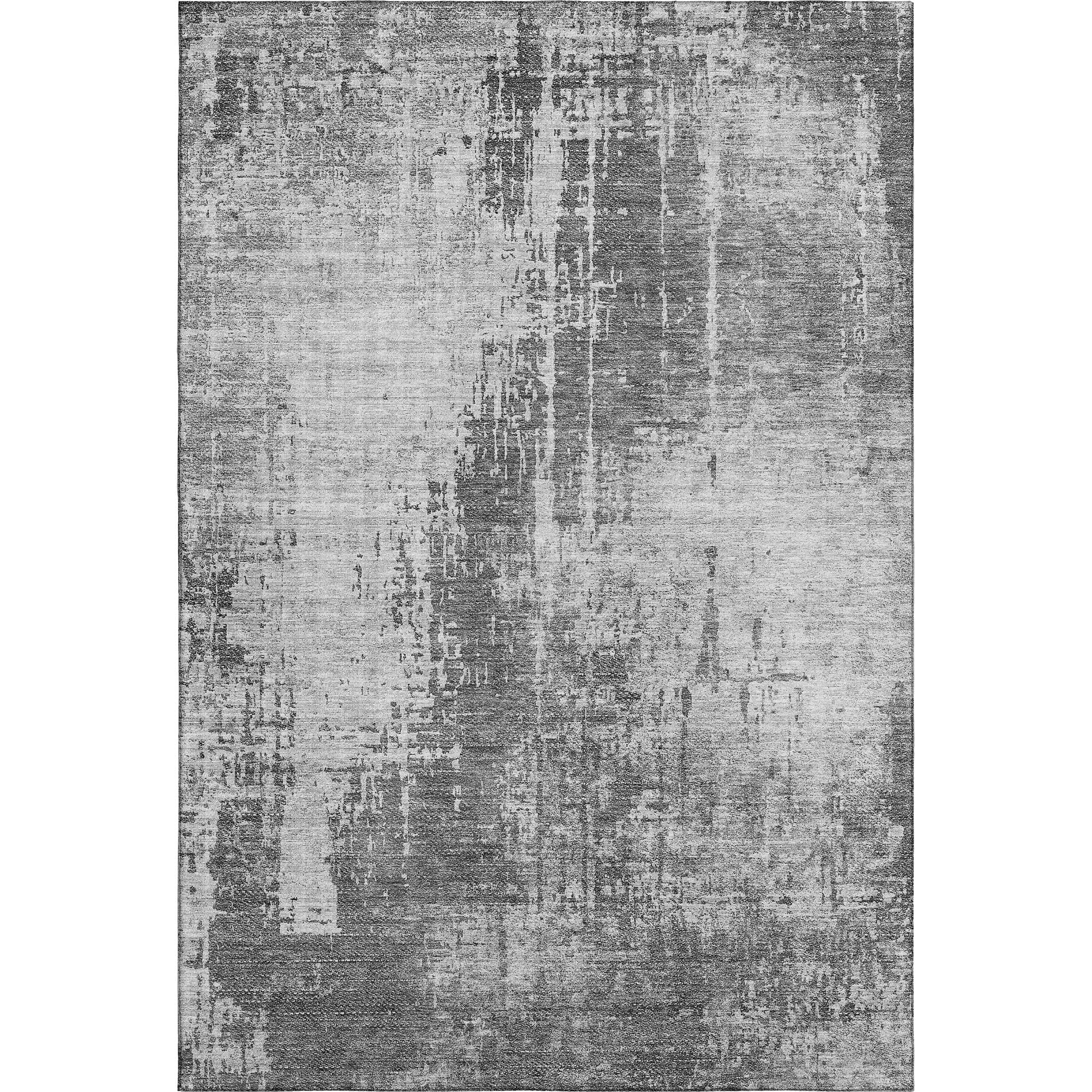 Siena Machine Washable Transitional Gray Rug 2'6" x 3'10" #shape_Rectangle