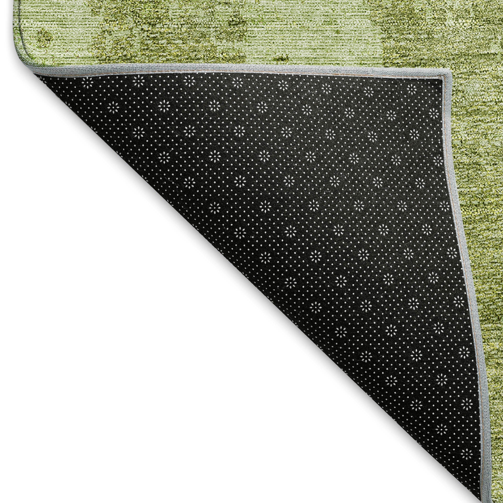 Siena Machine Washable Transitional Sage Green Rug 1'8" x 2'6" #shape_Rectangle