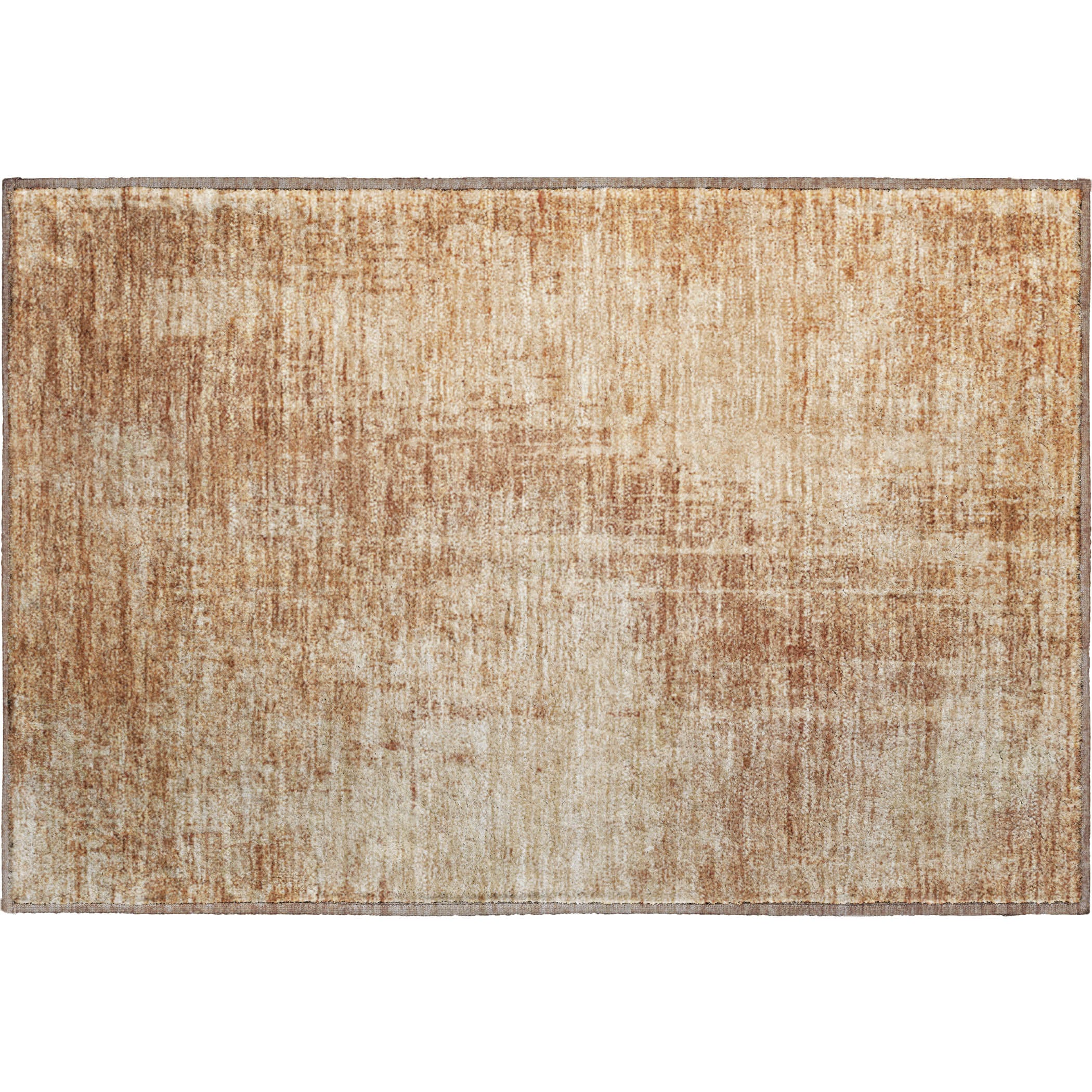 Siena Machine Washable Transitional Terracotta Orange Rug 1'8" x 2'6" #shape_Rectangle