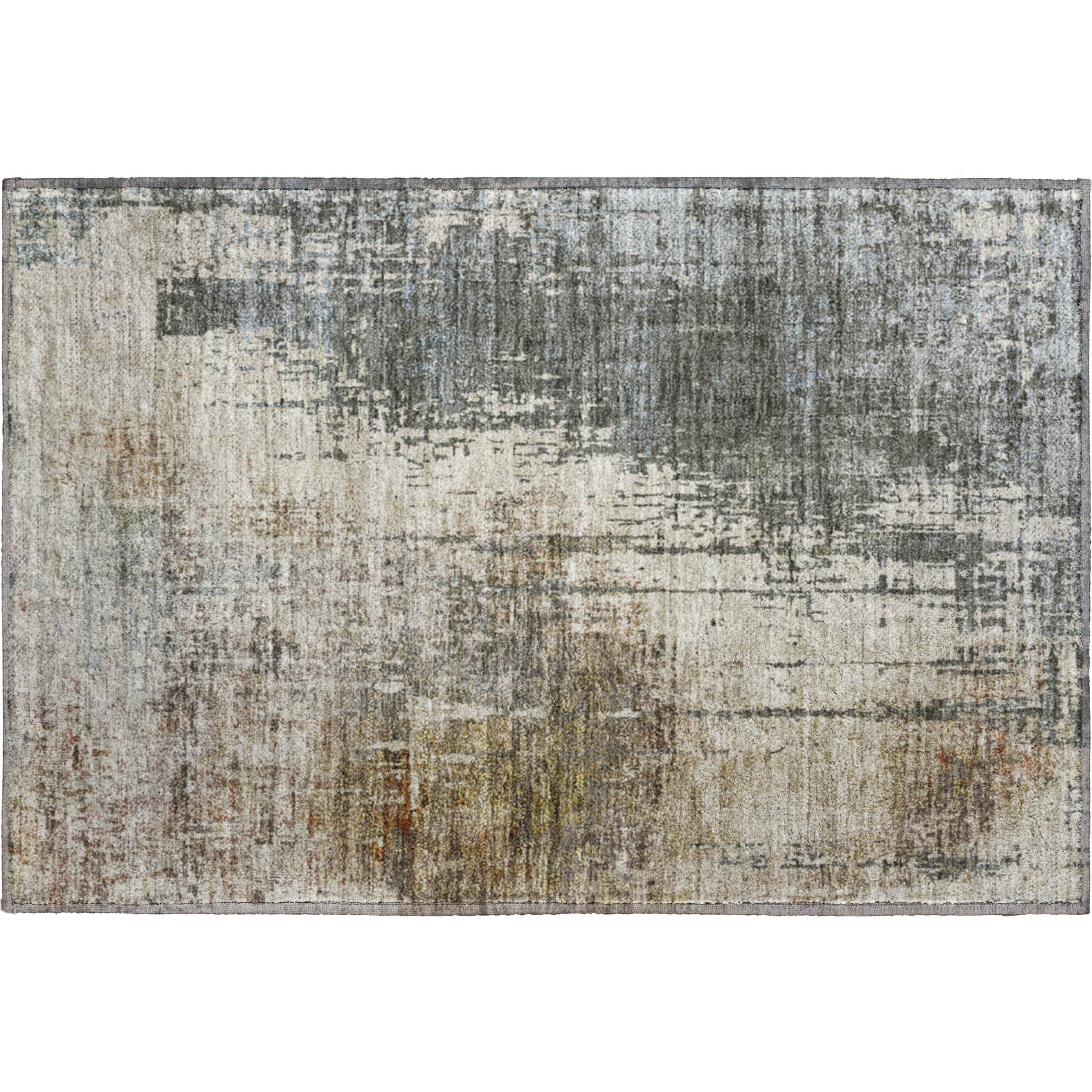 Marrakech Machine Washable Transitional Beige Brown Rug 1'8" x 2'6" #shape_Rectangle