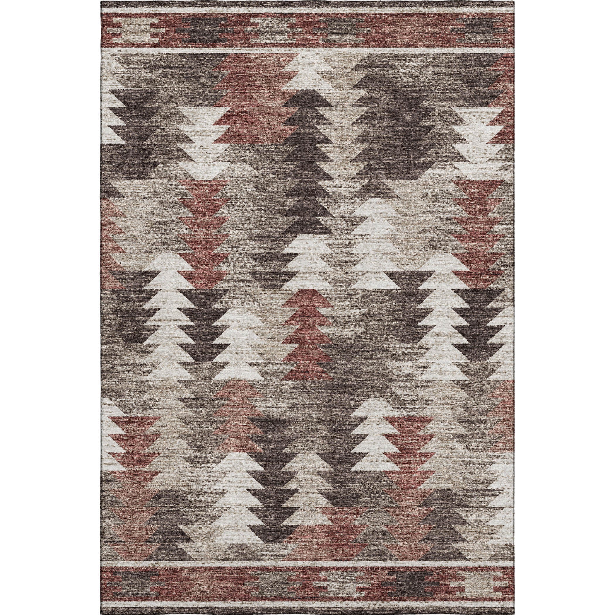 Chiang Mai Machine Washable Transitional Chocolate Brown Rug 2'6" x 3'10" #shape_Rectangle