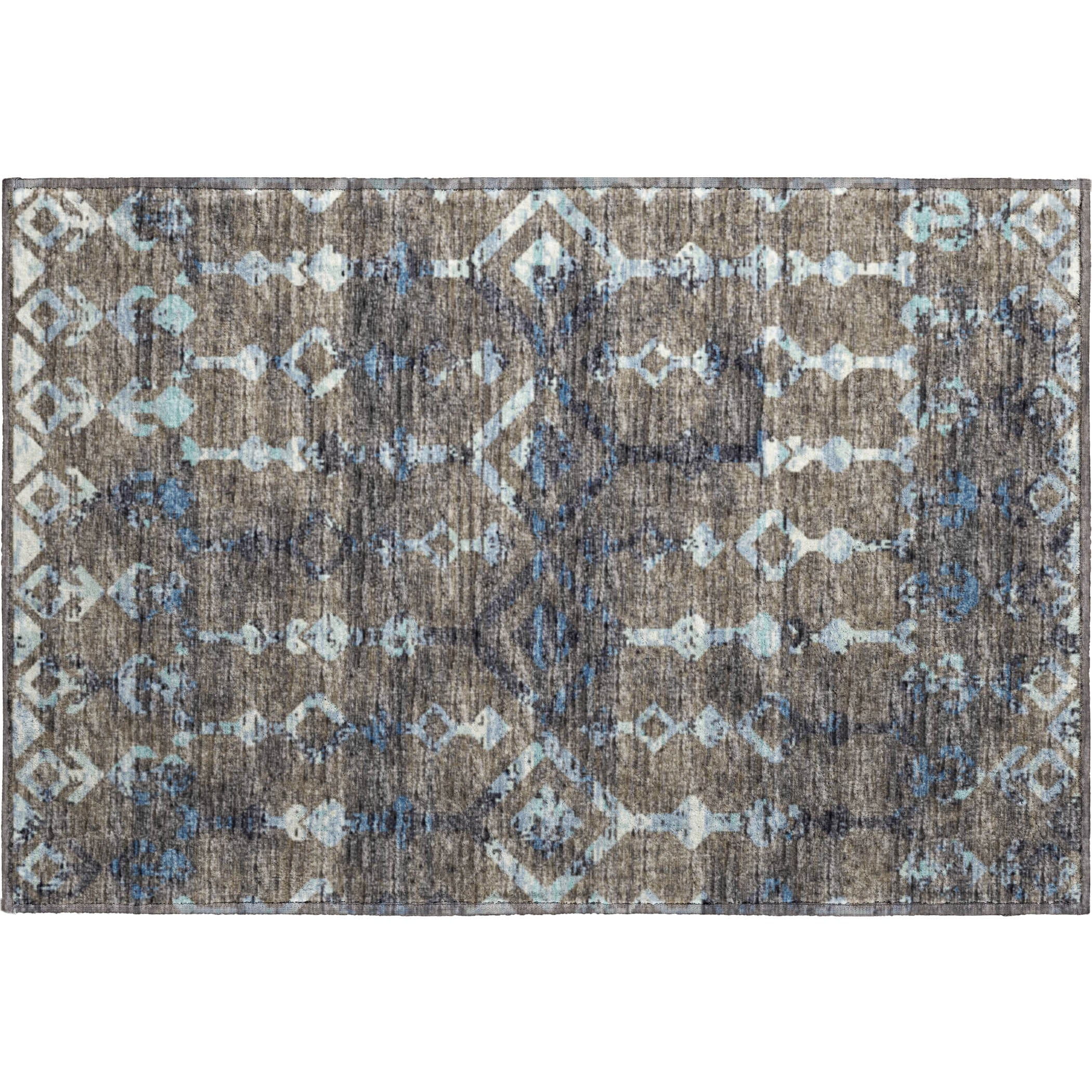 Baku Machine Washable Transitional Mink Multi Rug 1'8" x 2'6" #shape_Rectangle