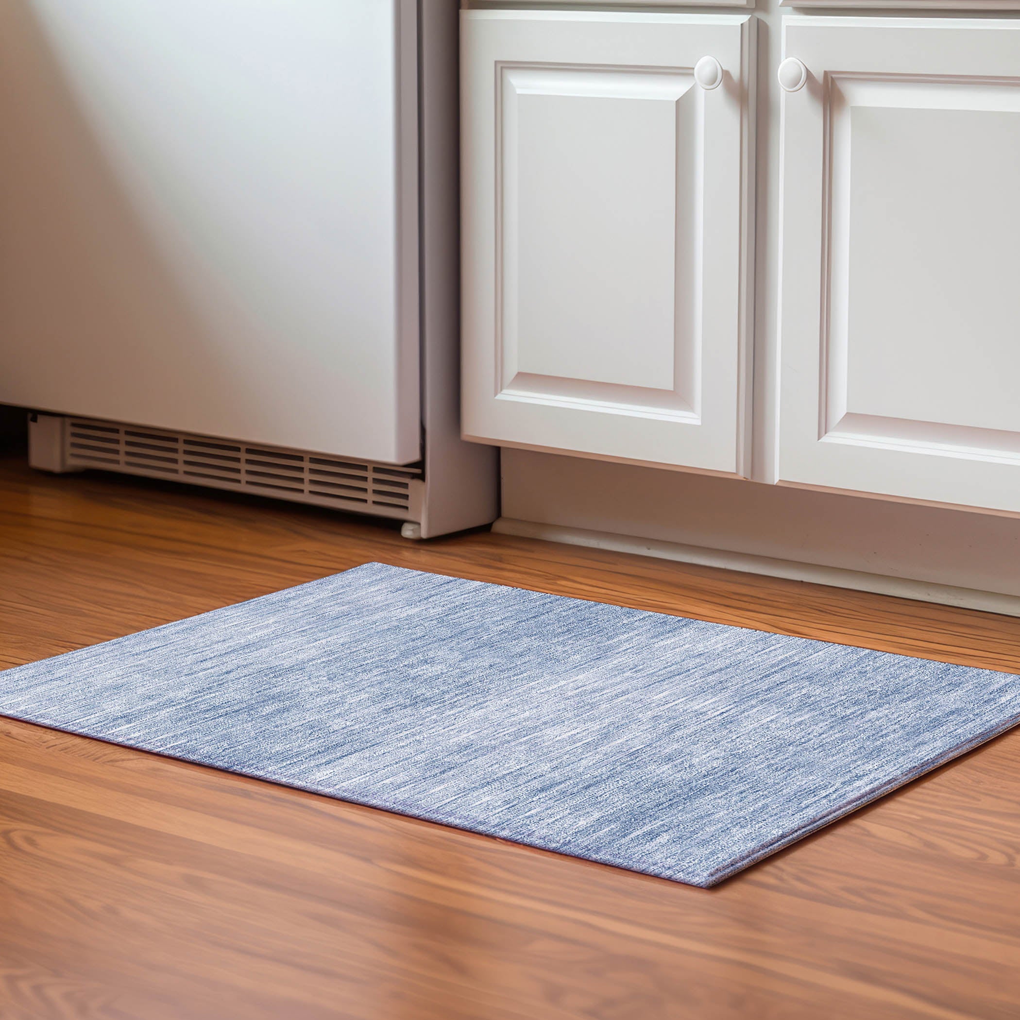 Budapest Machine Washable Transitional Denim Blue Rug 1'8" x 2'6" #shape_Rectangle