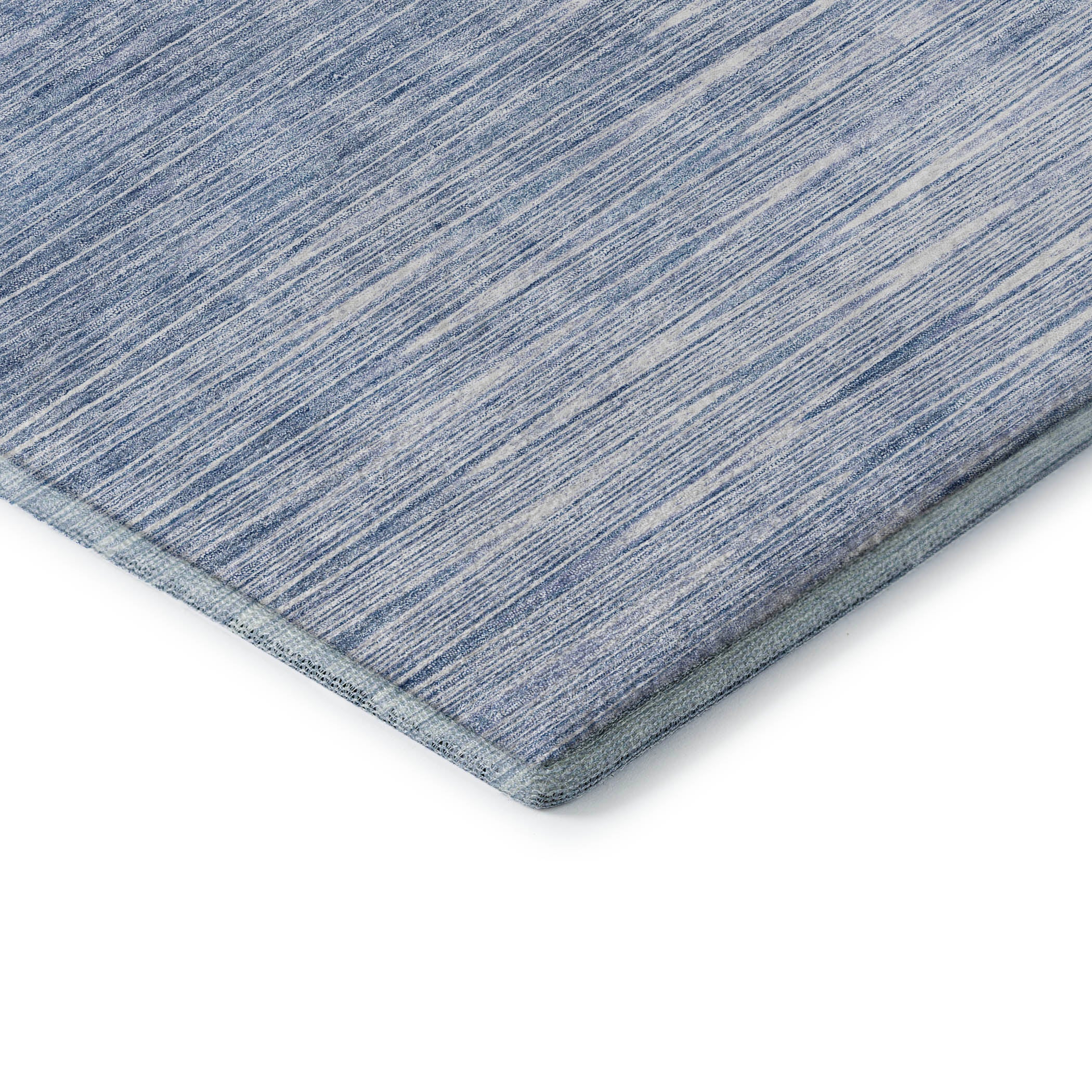 Budapest Machine Washable Transitional Denim Blue Rug 1'8" x 2'6" #shape_Rectangle