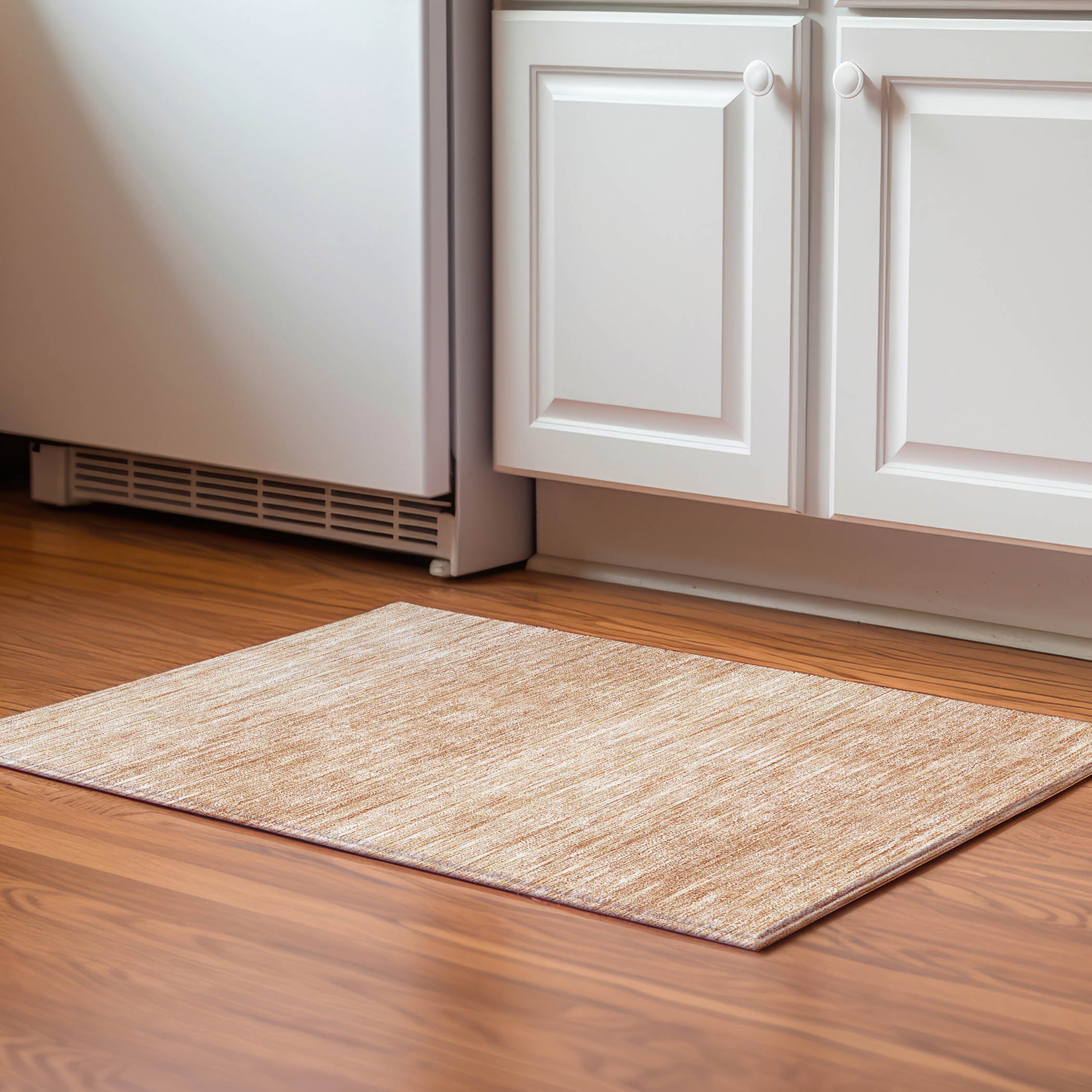 Budapest Machine Washable Transitional Salmon Orange Rug 1'8" x 2'6" #shape_Rectangle