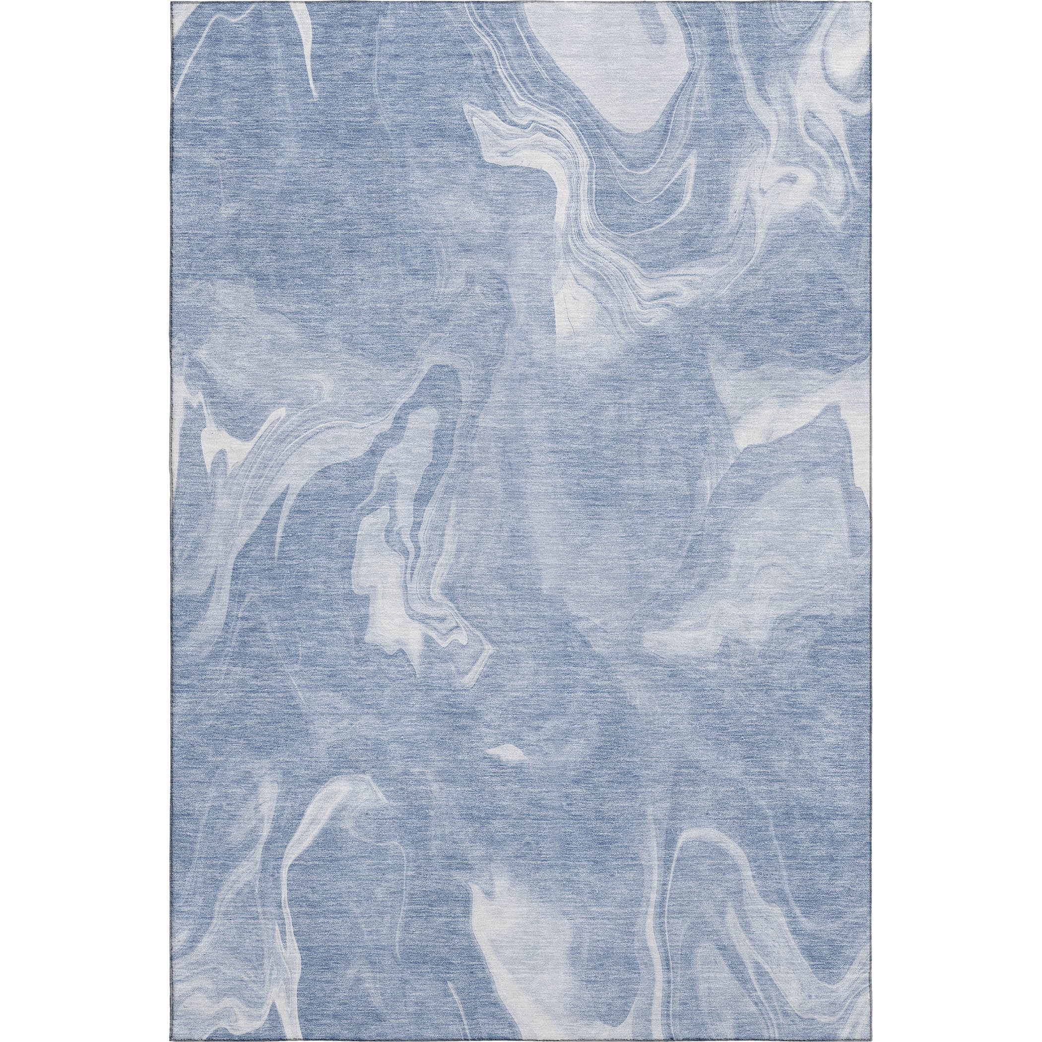 Kyoto Machine Washable Transitional Blue Rug 2'6" x 3'10" #shape_Rectangle