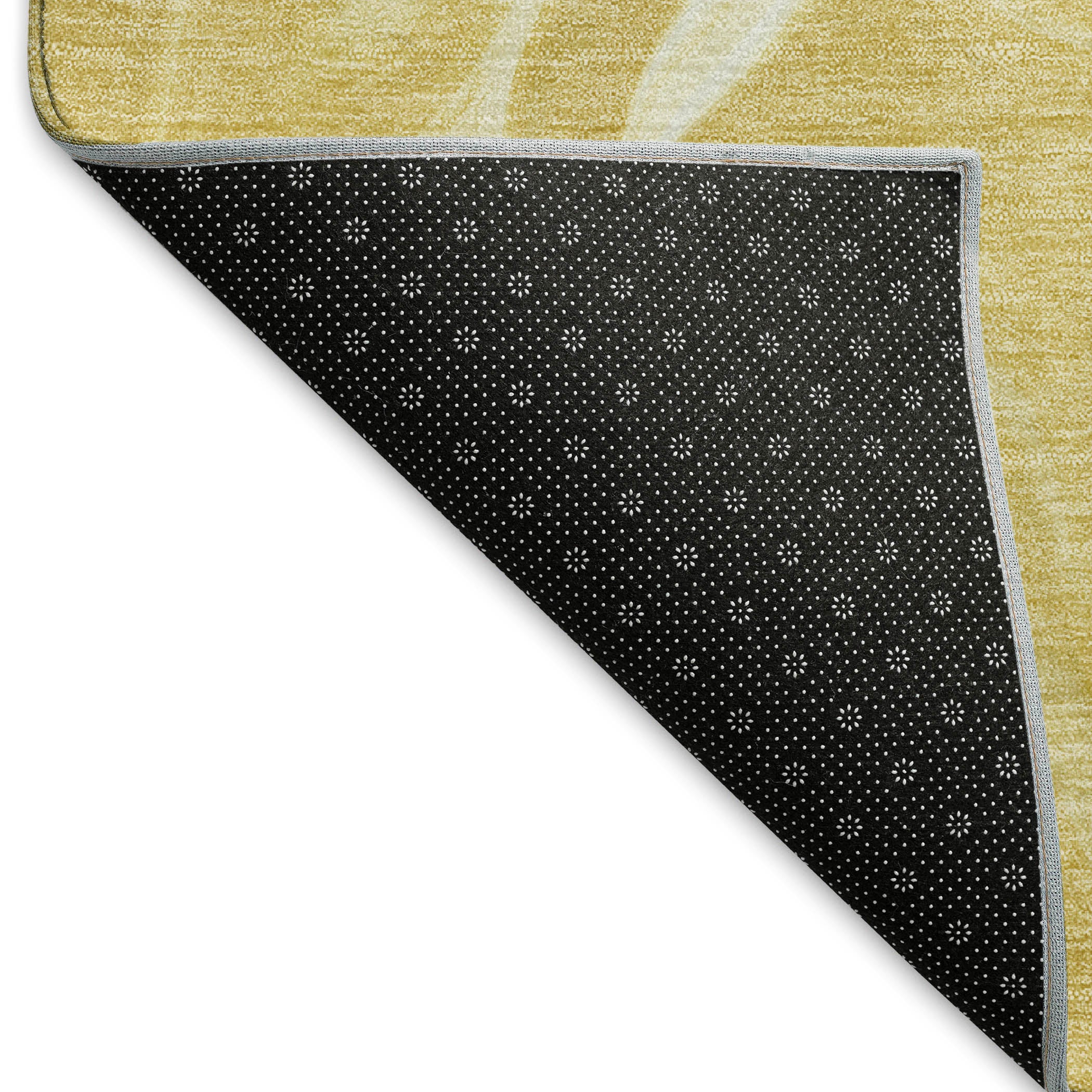 Kyoto Machine Washable Transitional Gold Rug 1'8" x 2'6" #shape_Rectangle