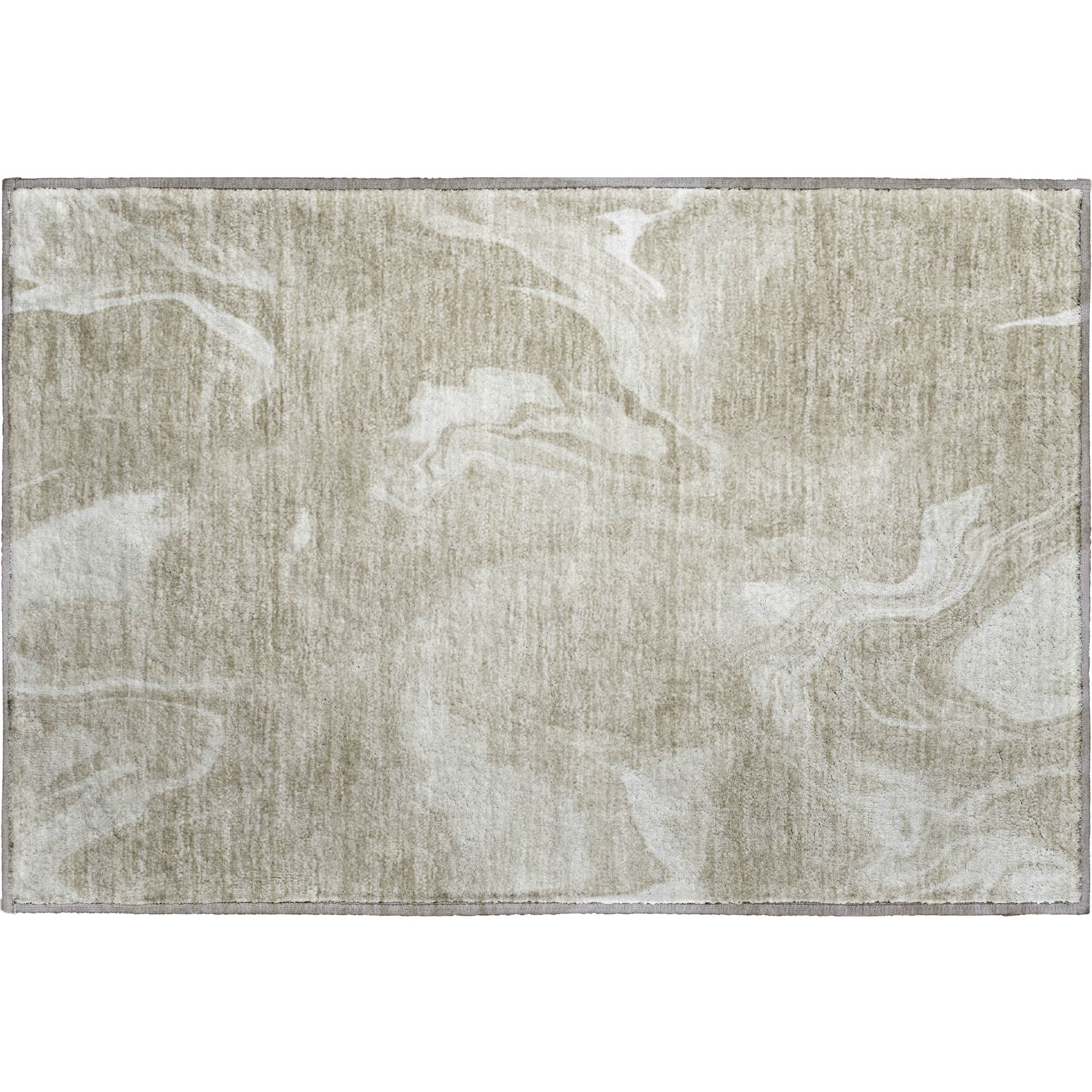 Kyoto Machine Washable Transitional Taupe Brown Rug 1'8" x 2'6" #shape_Rectangle