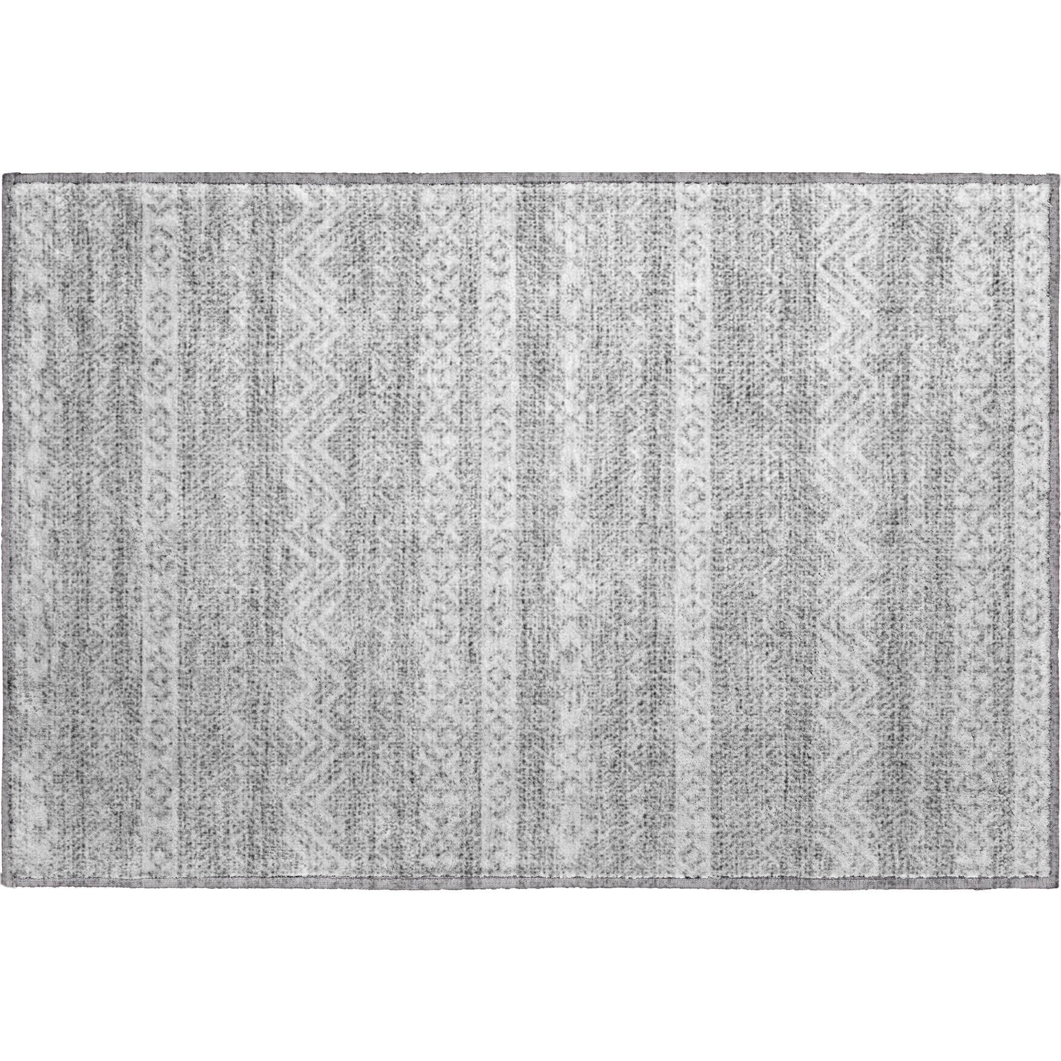 Sarajevo Machine Washable Transitional Gray Rug 1'8" x 2'6" #shape_Rectangle