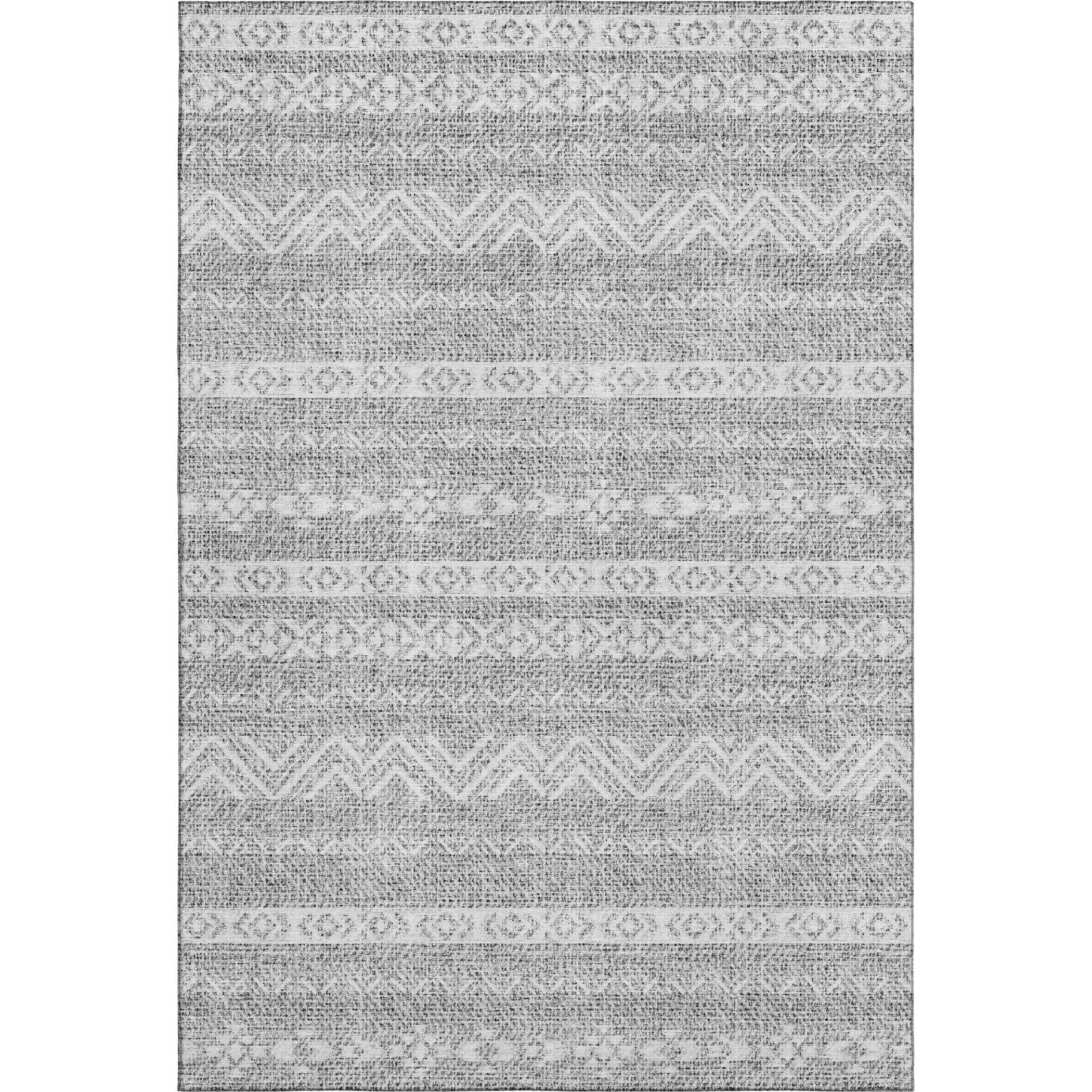Sarajevo Machine Washable Transitional Gray Rug 2'6" x 3'10" #shape_Rectangle