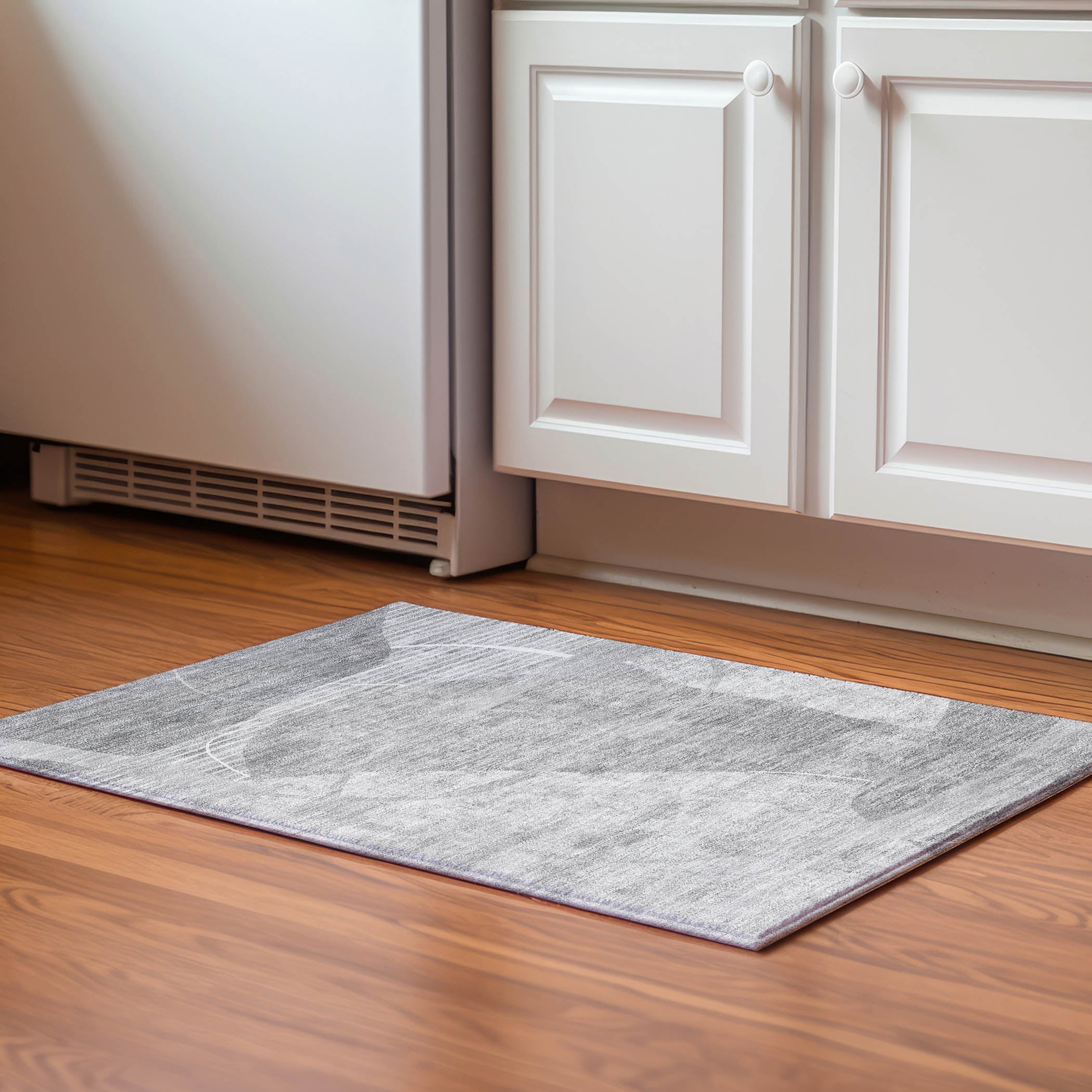 Reykjavik Machine Washable Transitional Gray Rug 1'8" x 2'6" #shape_Rectangle