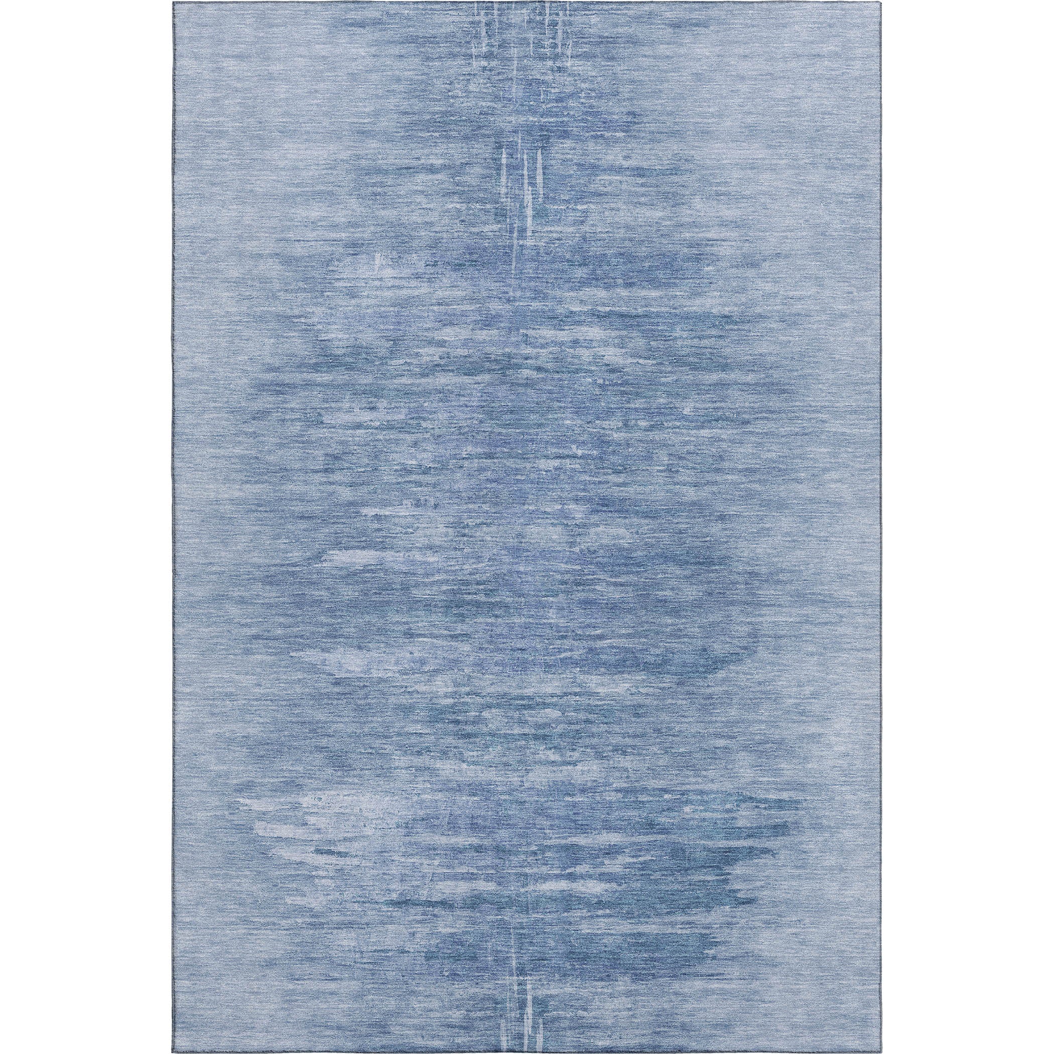 Lucerne Machine Washable Transitional Blue Rug 2'6" x 3'10" #shape_Rectangle
