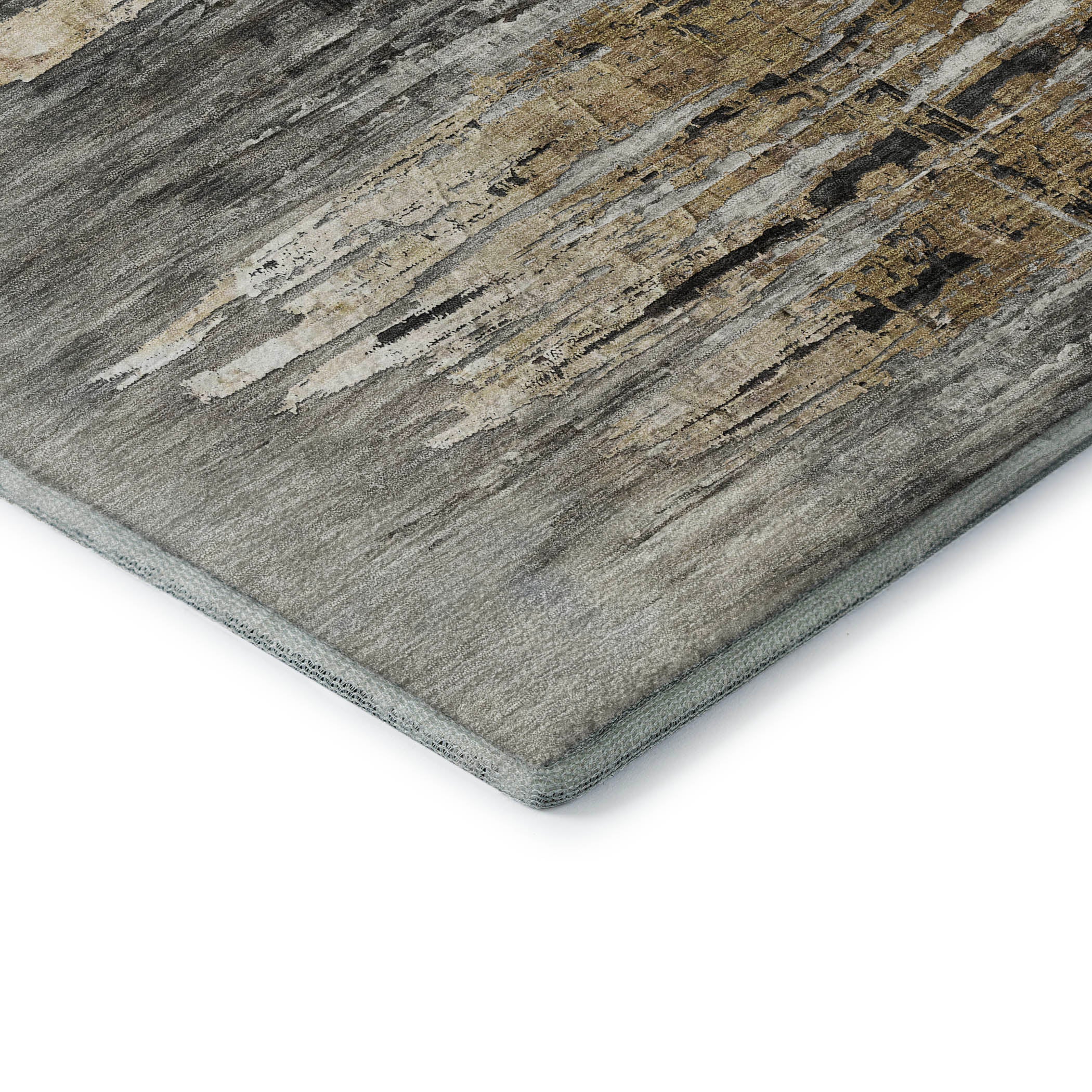 Lima Machine Washable Transitional Gray Rug 1'8" x 2'6" #shape_Rectangle
