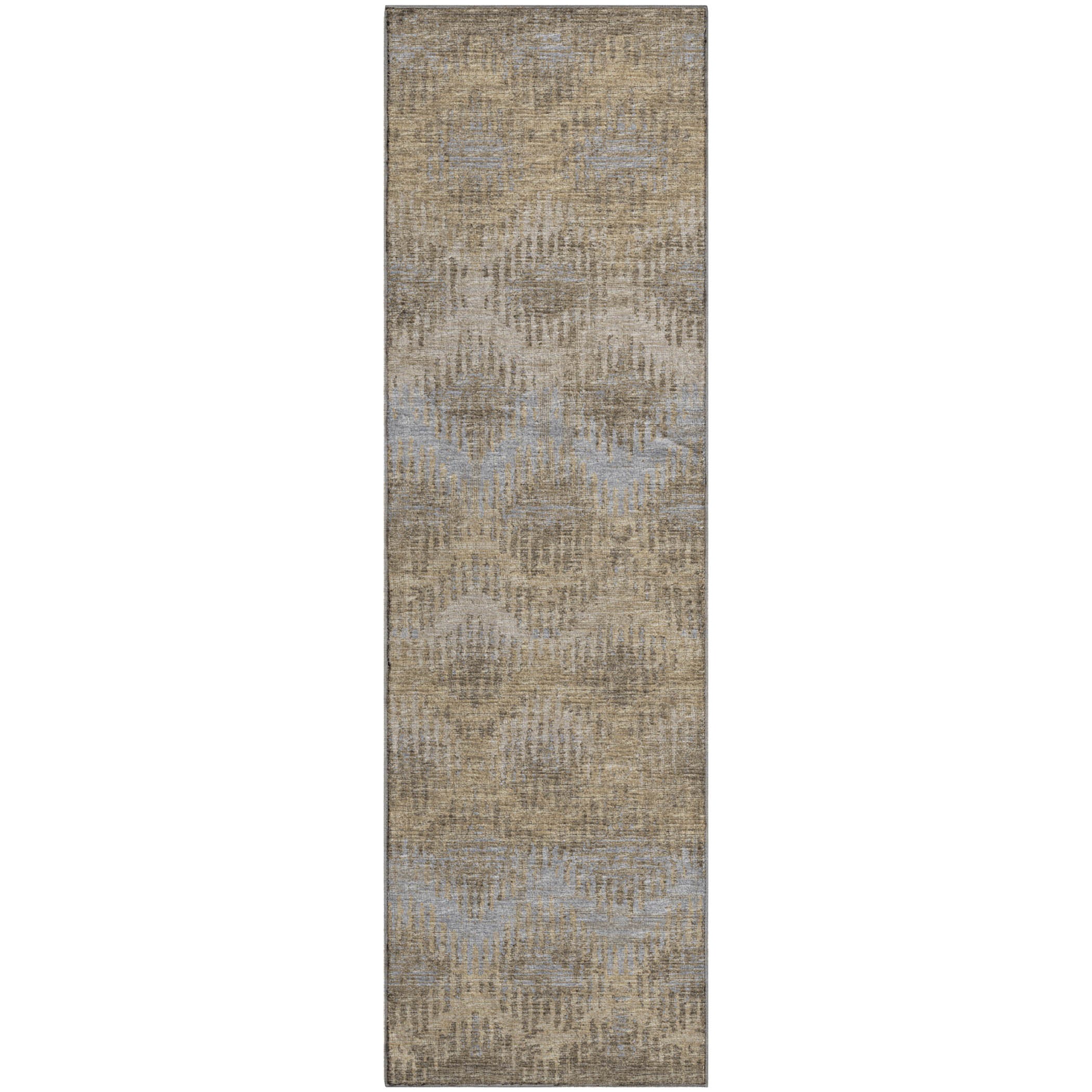 Bruges Machine Washable Transitional Earth Multi Rug 2'3" x 7'6" #shape_Runner