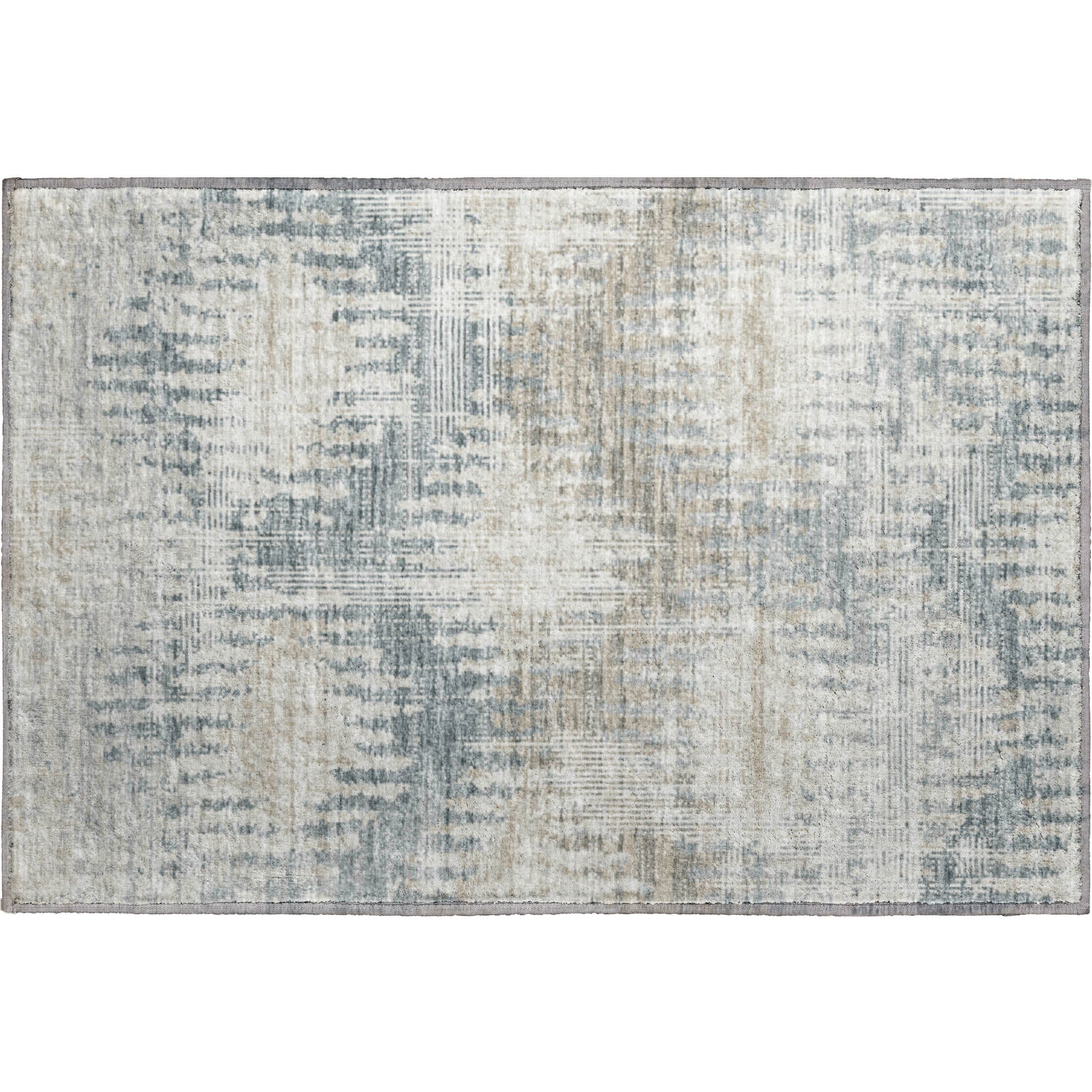 Bruges Machine Washable Transitional Linen Multi Rug 1'8" x 2'6" #shape_Rectangle