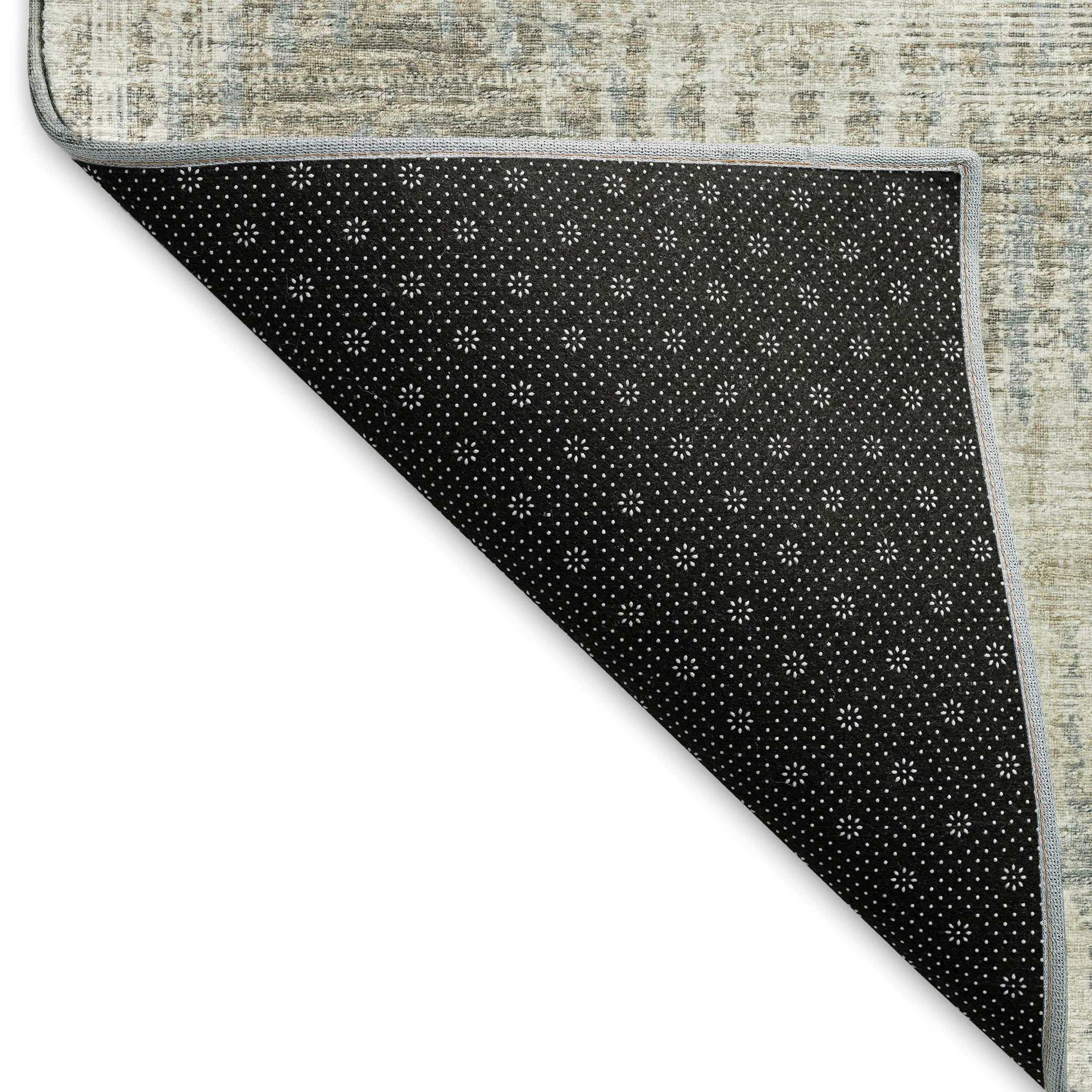 Bruges Machine Washable Transitional Linen Multi Rug 1'8" x 2'6" #shape_Rectangle