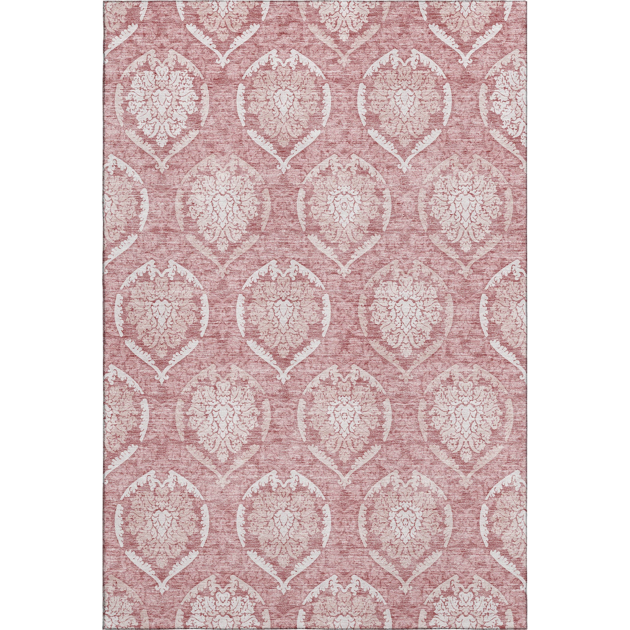 Kyoto Machine Washable Transitional Pink Rug 2'6" x 3'10" #shape_Rectangle