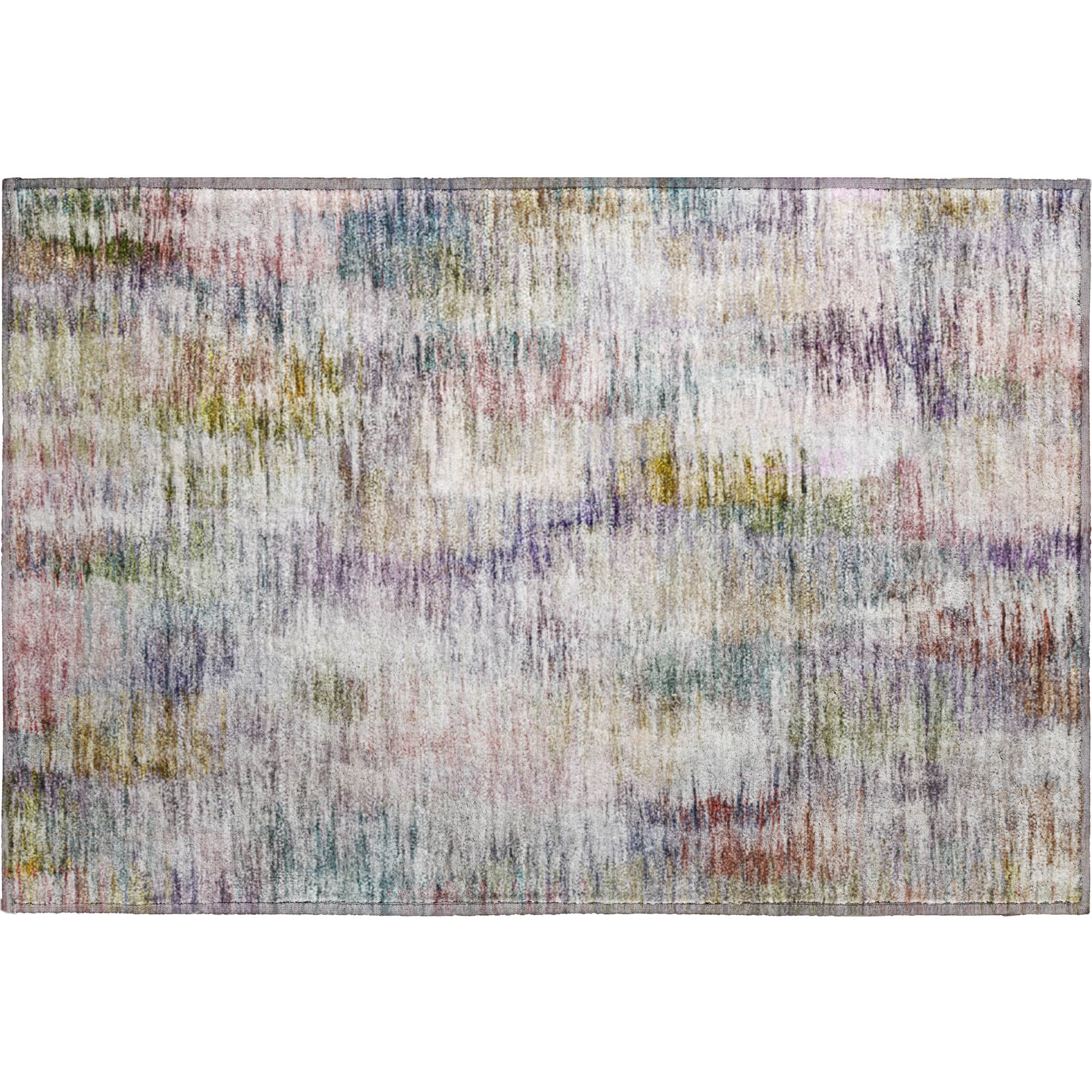 Lucerne Machine Washable Transitional Plum Purple Rug 1'8" x 2'6" #shape_Rectangle