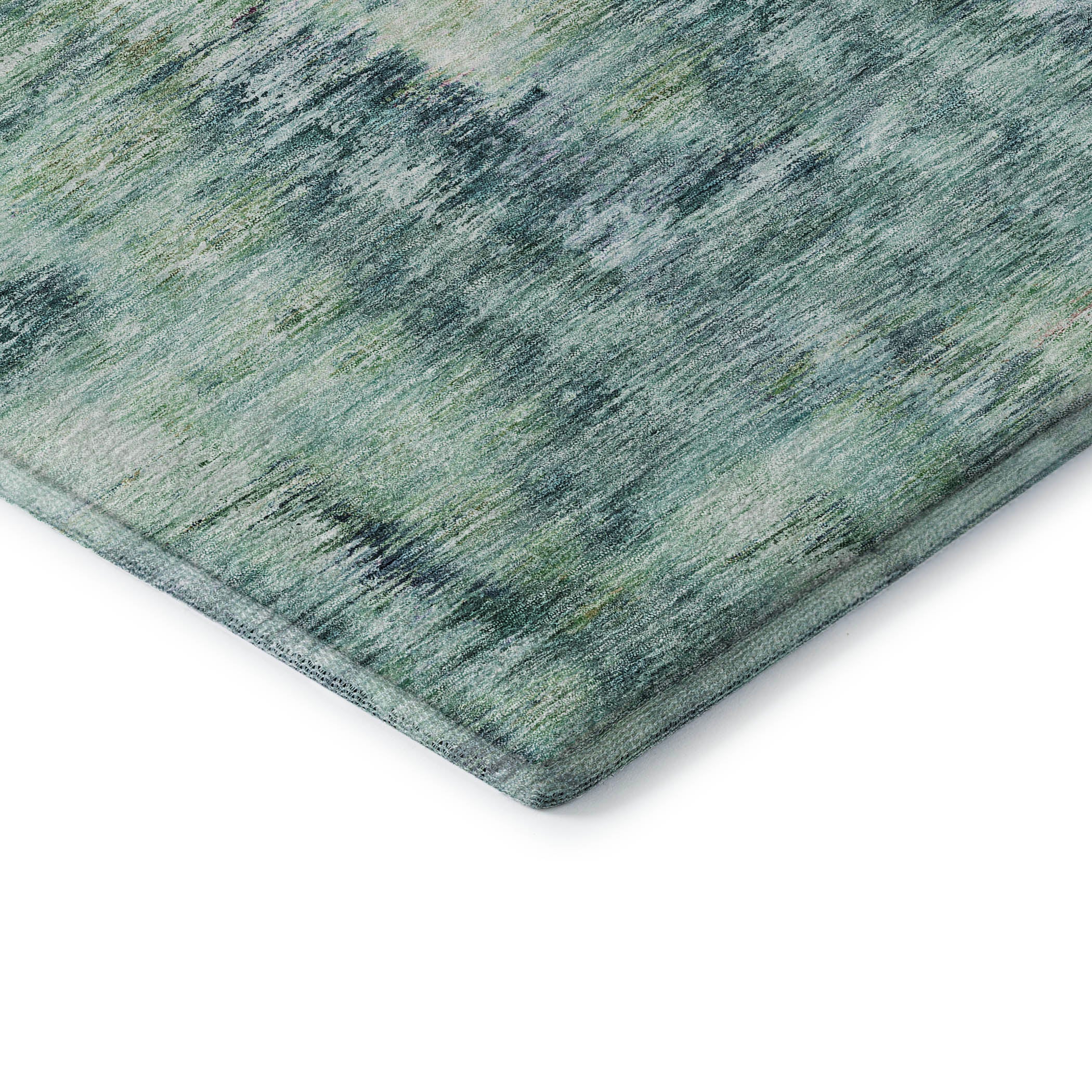 Lucerne Machine Washable Transitional Teal Rug 1'8" x 2'6" #shape_Rectangle