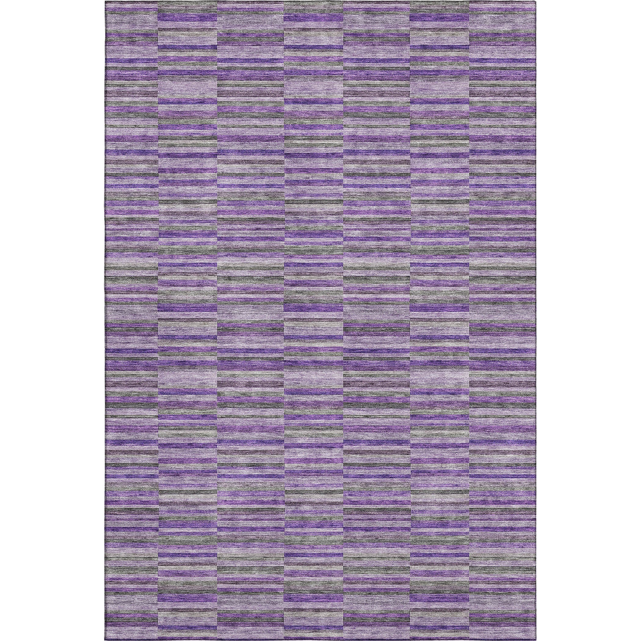 Rome Machine Washable Transitional Purple Rug 2'6" x 3'10" #shape_Rectangle