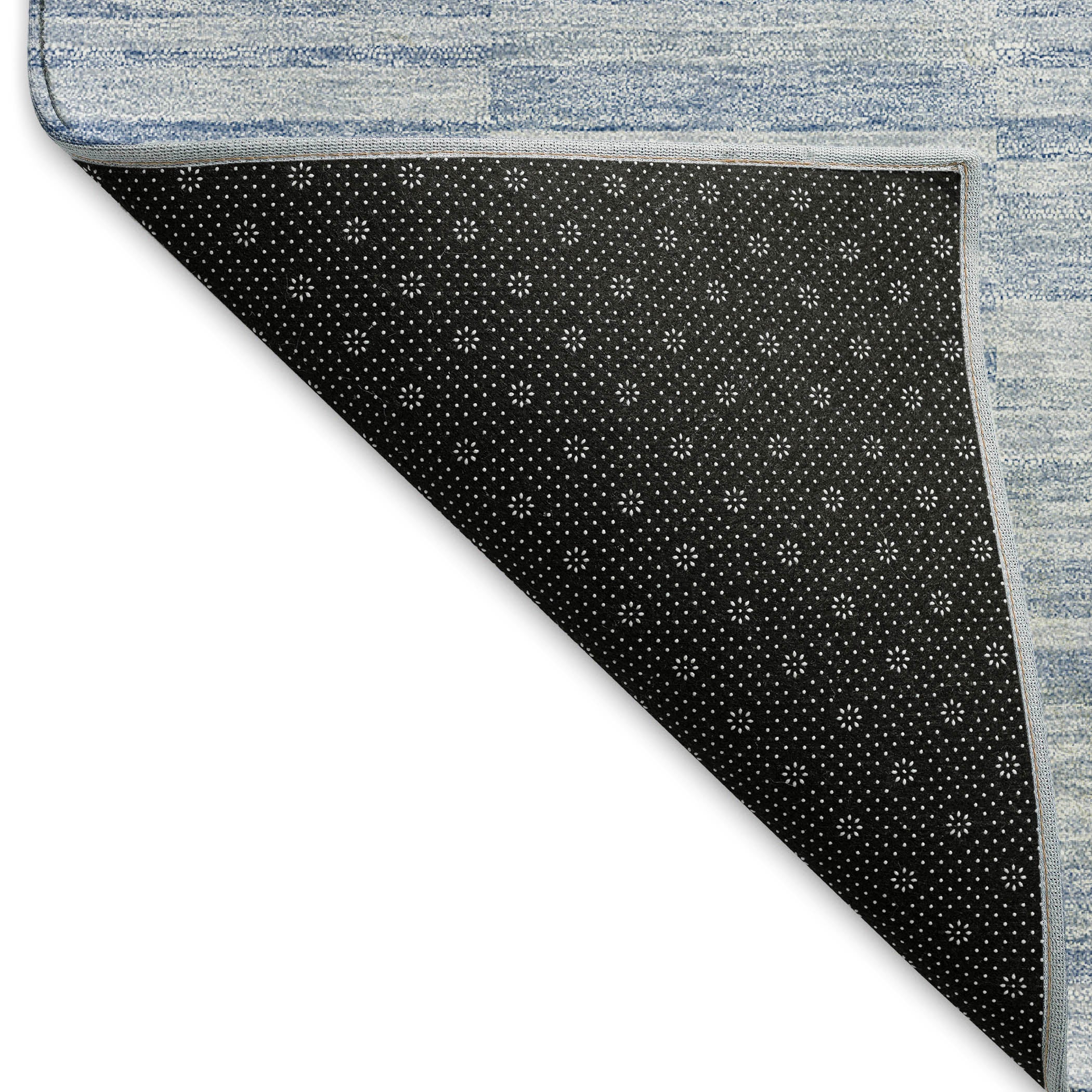 Colombo Machine Washable Transitional Sky Blue Rug 1'8" x 2'6" #shape_Rectangle