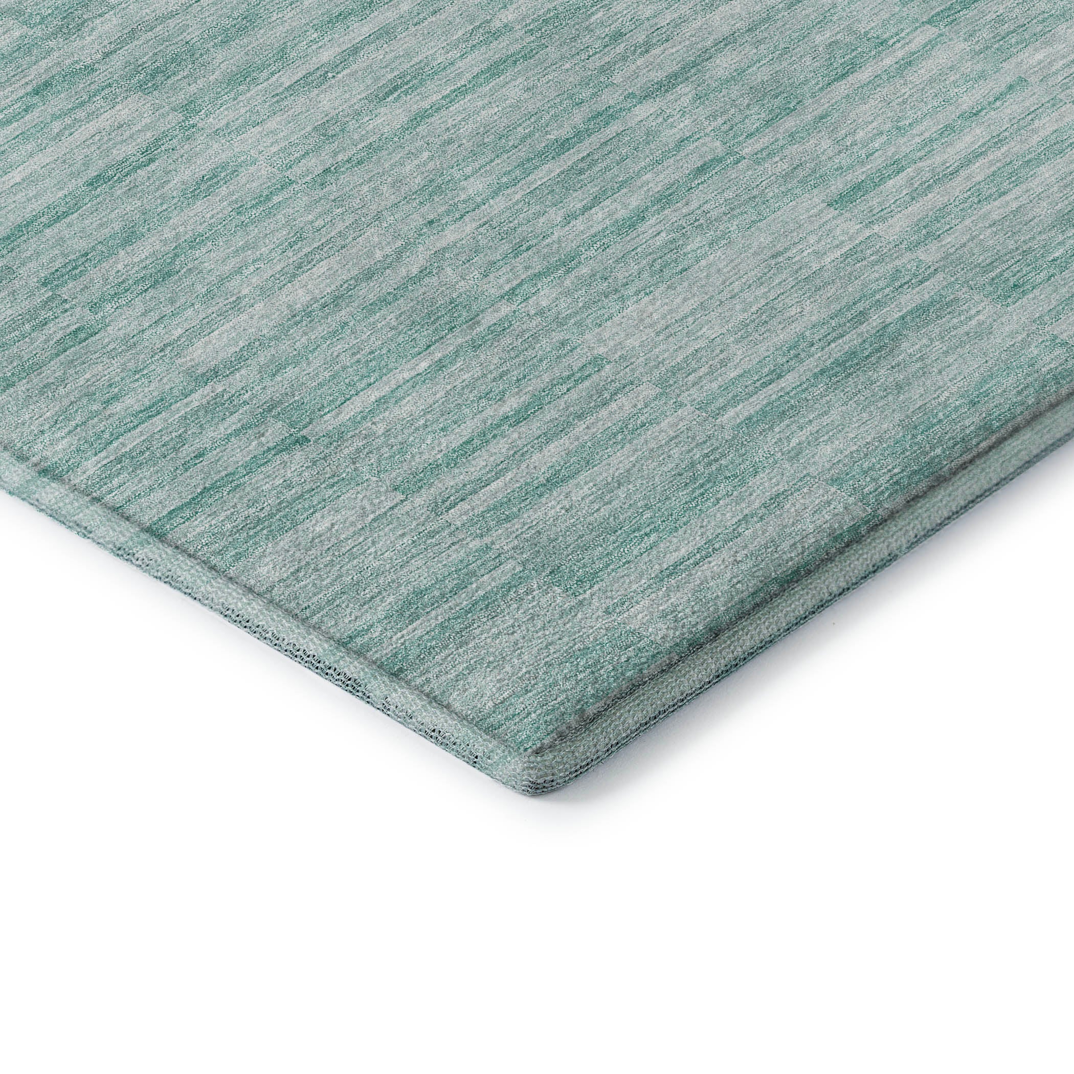 Colombo Machine Washable Transitional Turquoise Teal Rug 1'8" x 2'6" #shape_Rectangle