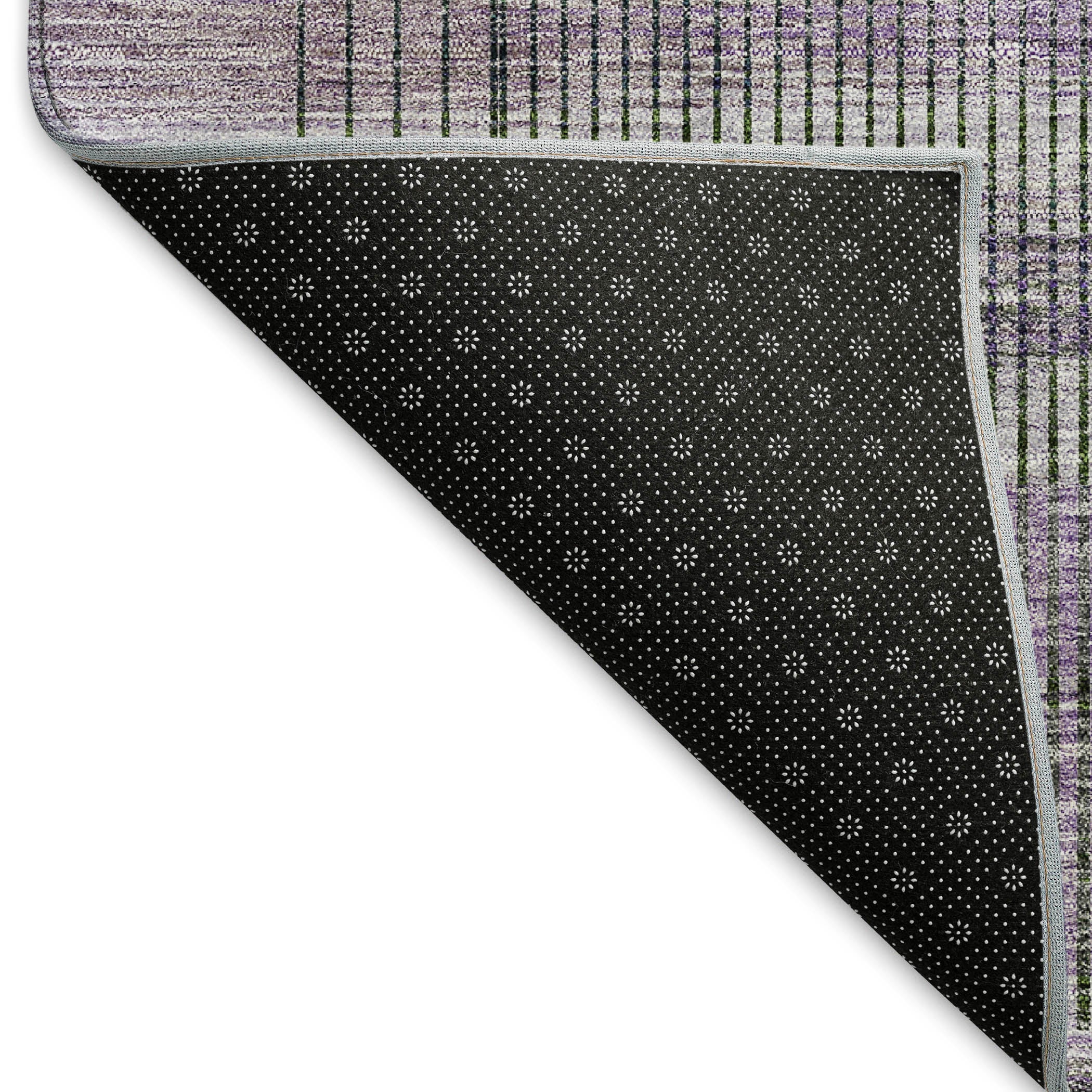 Prague Machine Washable Transitional Purple Rug 1'8" x 2'6" #shape_Rectangle