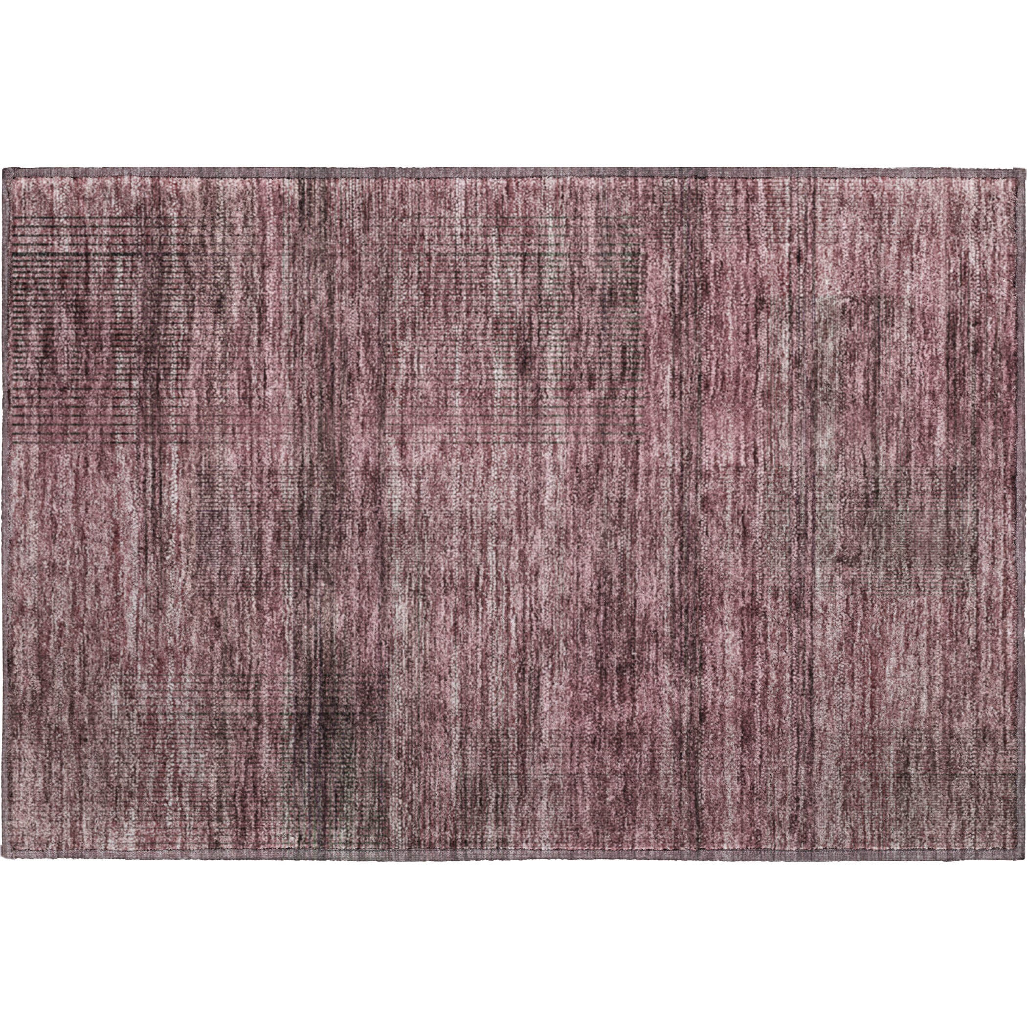 Porto Machine Washable Transitional Merlot Red Rug 1'8" x 2'6" #shape_Rectangle