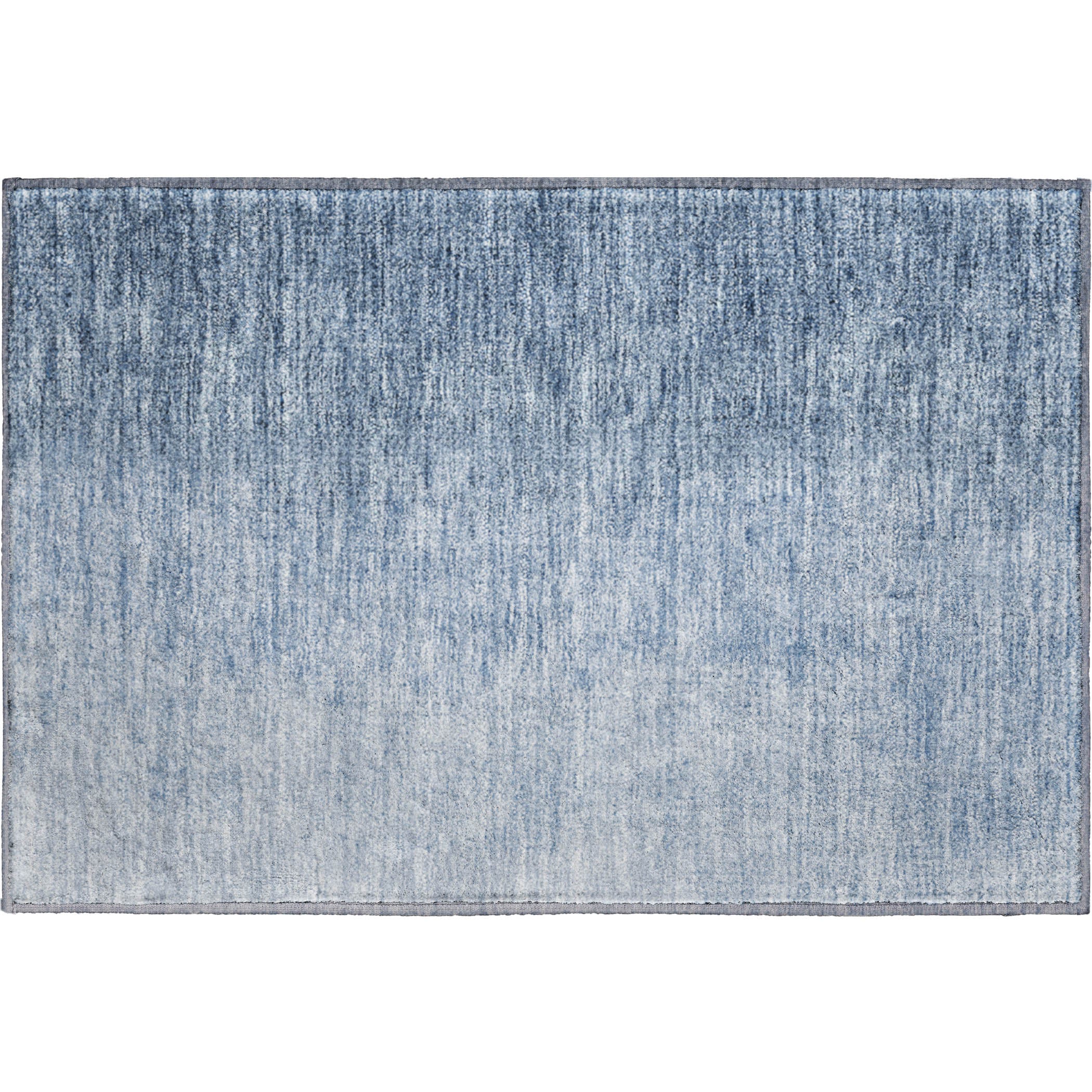 Mostar Machine Washable Transitional Blue Rug 1'8" x 2'6" #shape_Rectangle