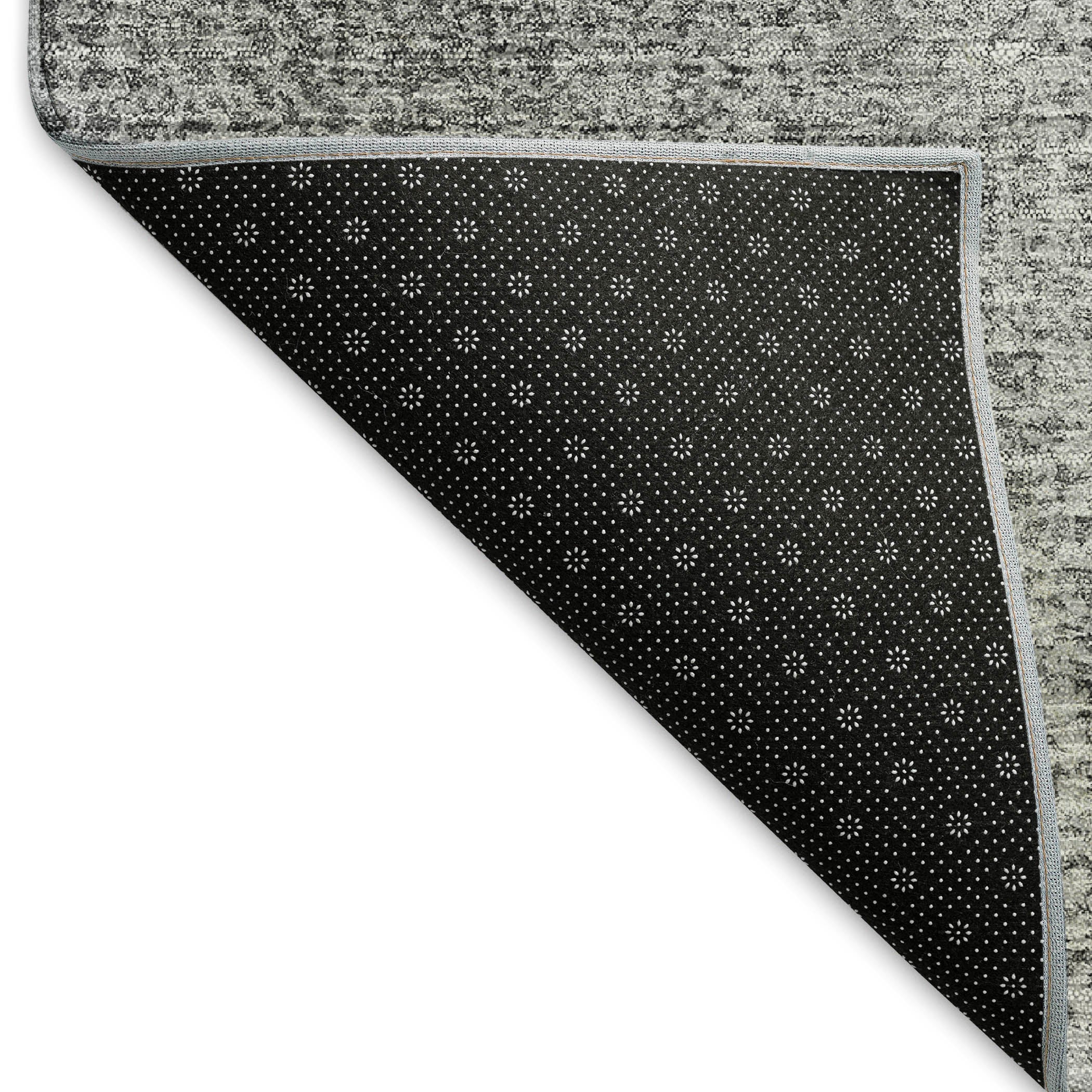 Mostar Machine Washable Transitional Gray Rug 1'8" x 2'6" #shape_Rectangle