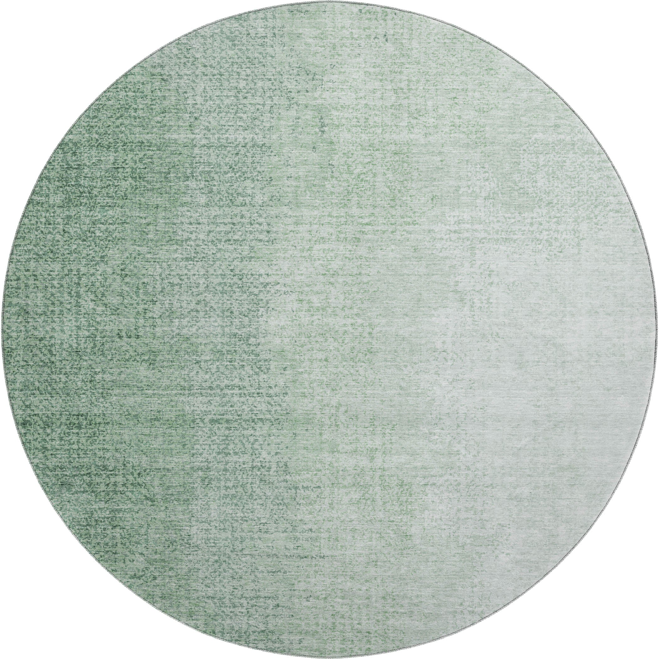 Mostar Machine Washable Transitional Green Rug 8' x 8' #shape_Round