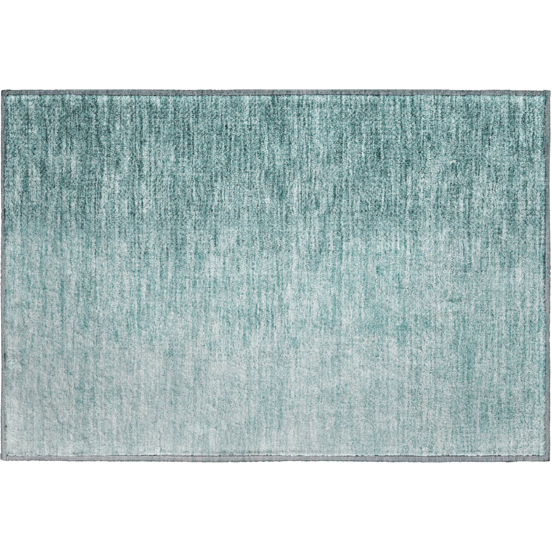 Mostar Machine Washable Transitional Teal Rug 1'8" x 2'6" #shape_Rectangle