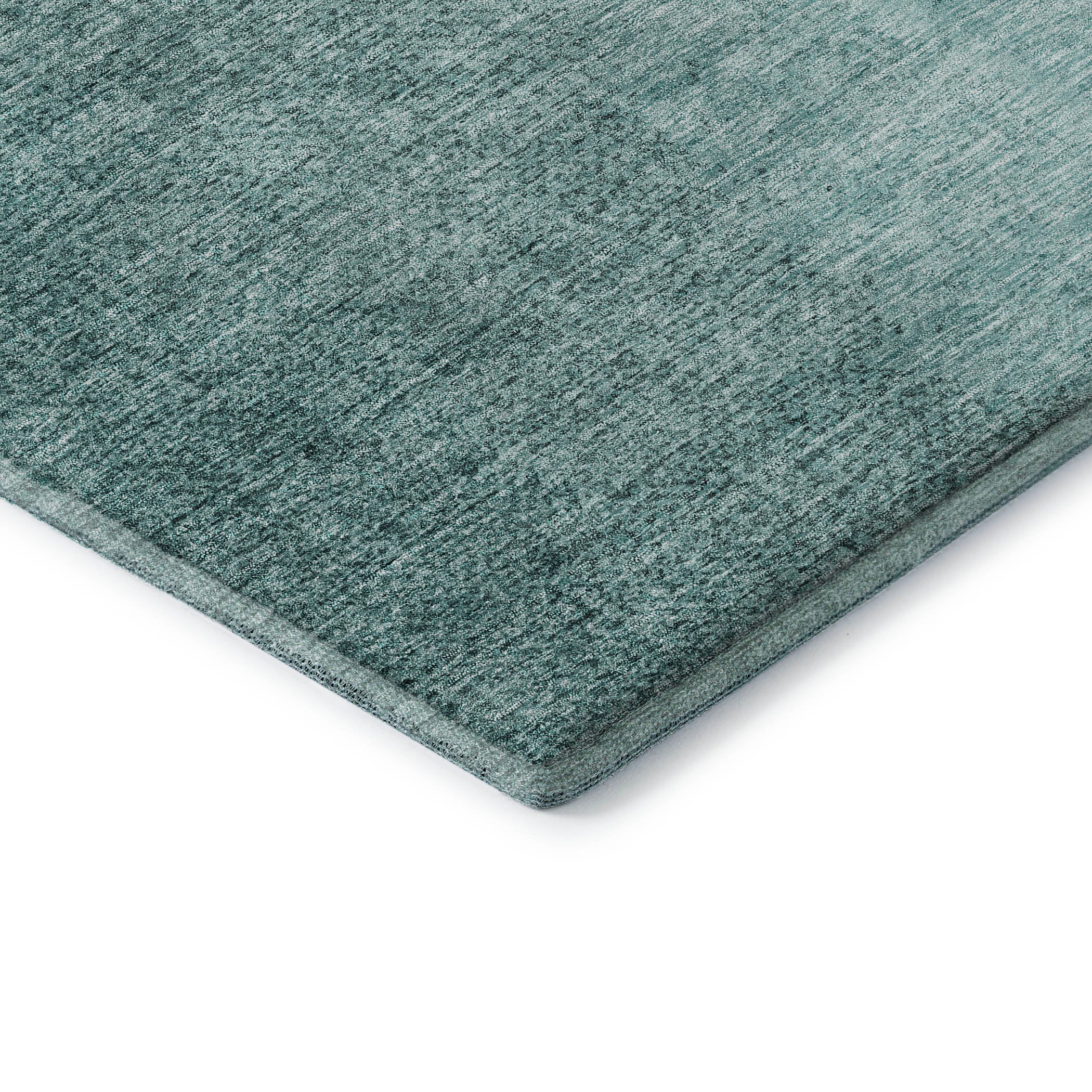 Mostar Machine Washable Transitional Teal Rug 1'8" x 2'6" #shape_Rectangle
