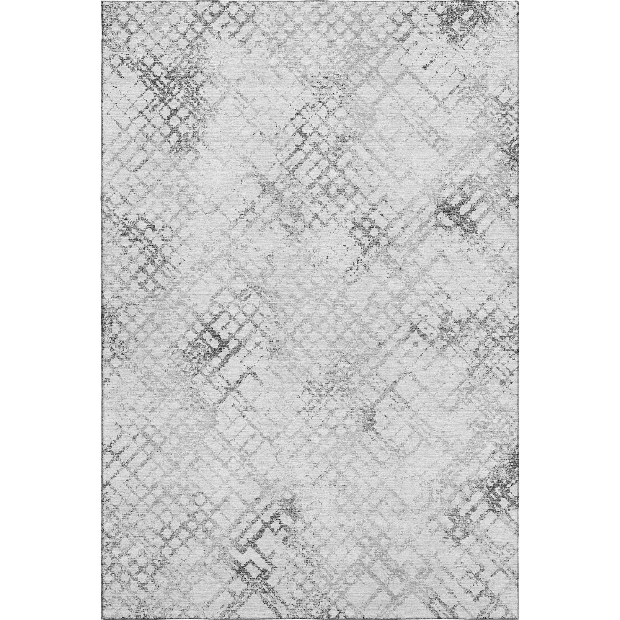 Prague Machine Washable Transitional Gray Rug 2'6" x 3'10" #shape_Rectangle