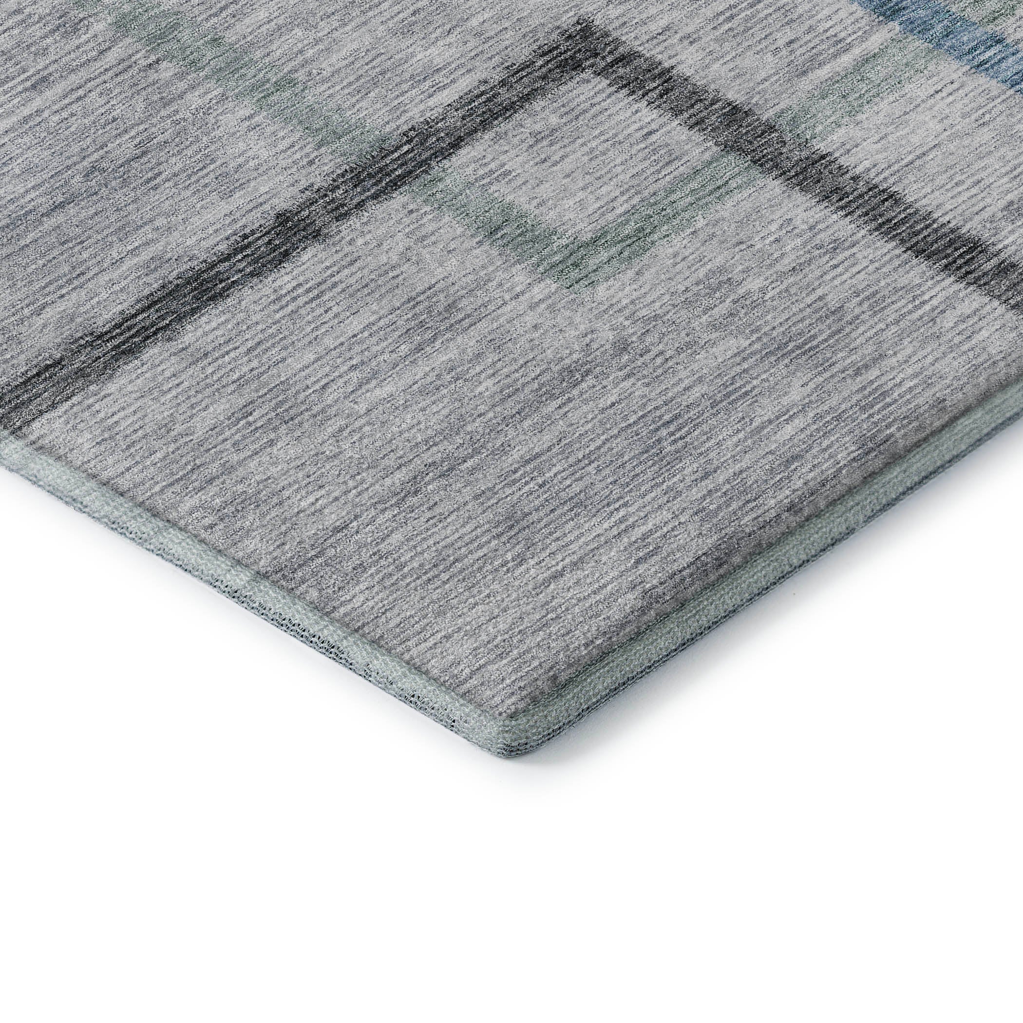Tallinn Machine Washable Transitional Gray Rug 1'8" x 2'6" #shape_Rectangle