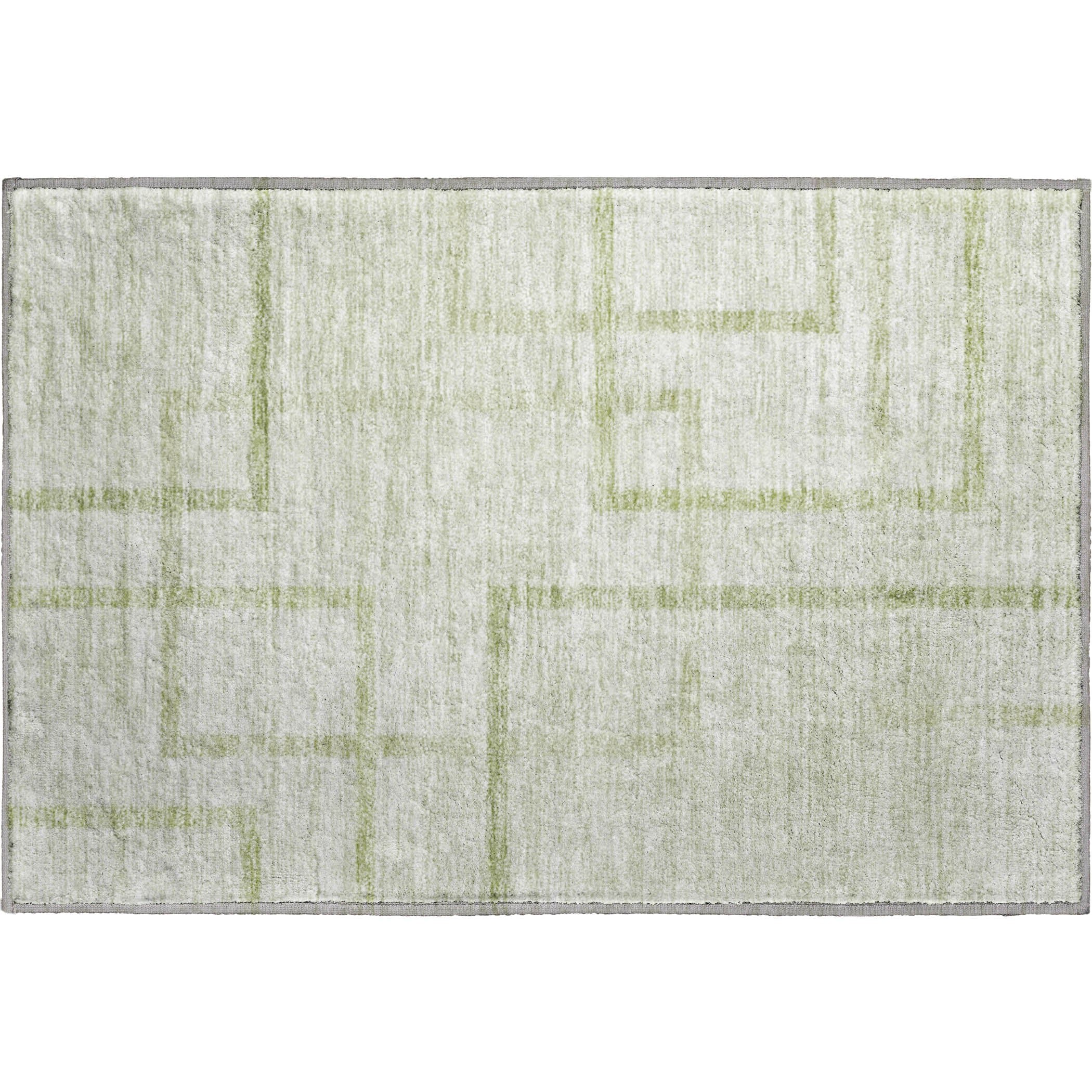 Montevideo Machine Washable Transitional Aloe Green Rug 1'8" x 2'6" #shape_Rectangle