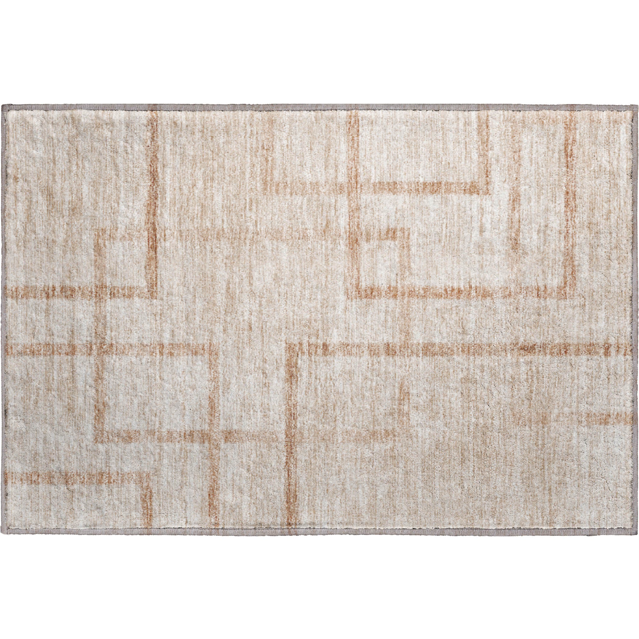 Montevideo Machine Washable Transitional Coral Orange Rug 1'8" x 2'6" #shape_Rectangle