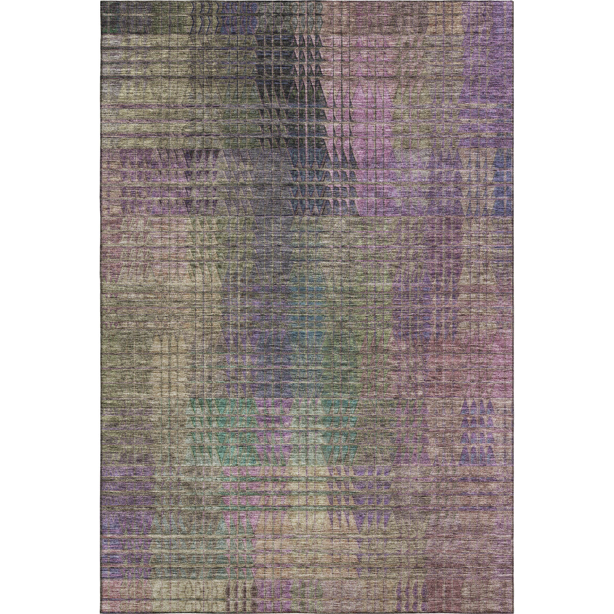 Rome Machine Washable Transitional Plum Purple Rug 2'6" x 3'10" #shape_Rectangle